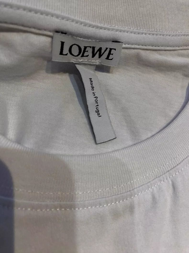 Loewe LOEWE White comb woven cotton floral letter pattern heavy Size L / US 10 / IT 46 - 3 Thumbnail