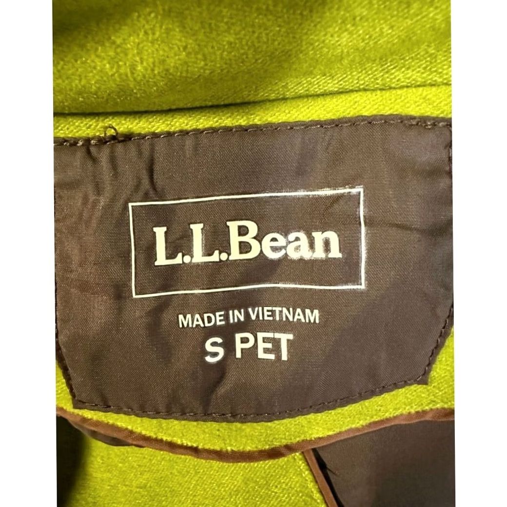 Vintage L.L. Bean Jacket Women PS Green Button Front Belted Pocket Short Coat Casual Outdoors Mens Girls? Size S / US 4 / IT 40 - 3 Thumbnail