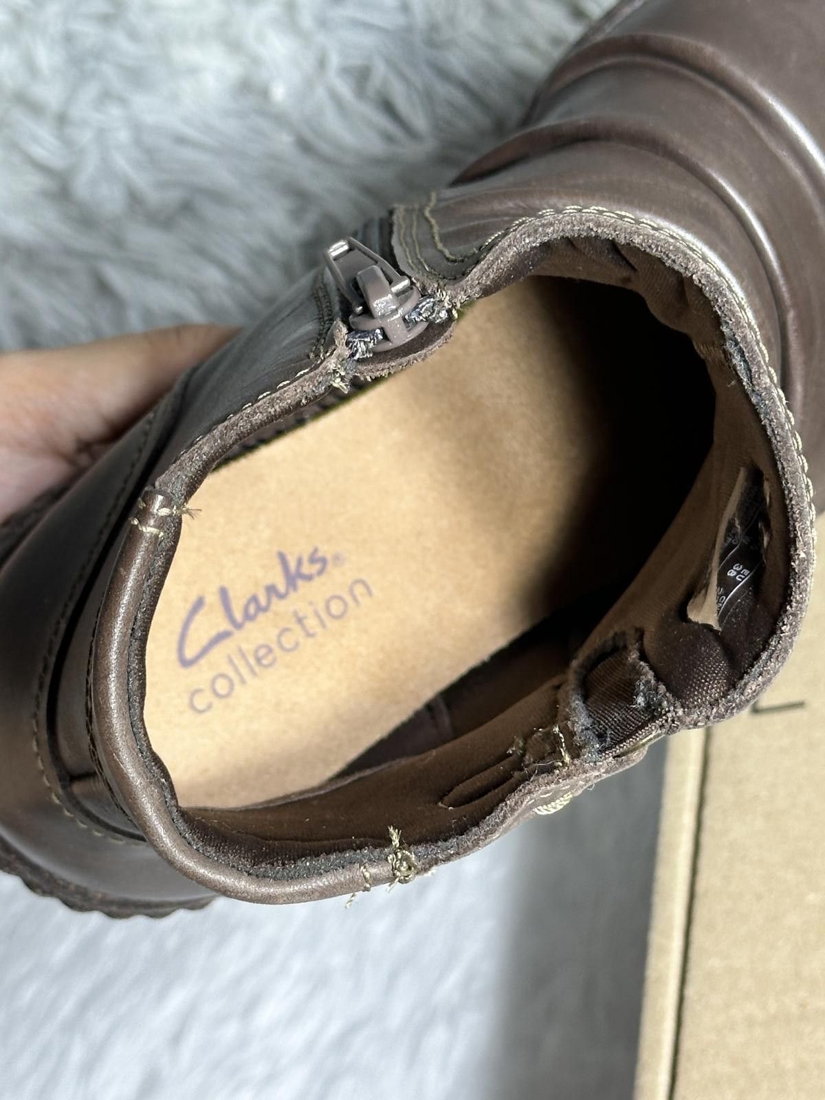 Clarks Clarks Brown Ankle Boots with Side Buckle Detail Size US 7.5 / IT 37.5 - 6 Thumbnail