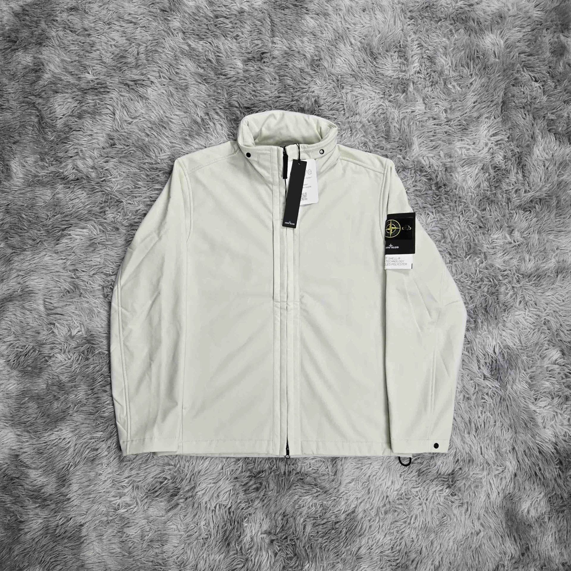 Stone Island stone island softshell jacket in ivory white Size US XXL / EU 58 / 5 - 1 Thumbnail
