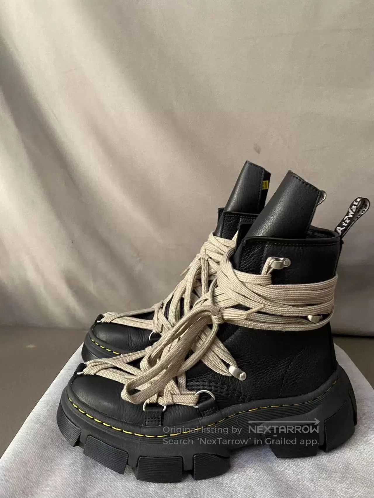 Rick Owens Rick Owens x Dr. Martens Black Boots. Size US 5 / EU 37 - 4 Thumbnail