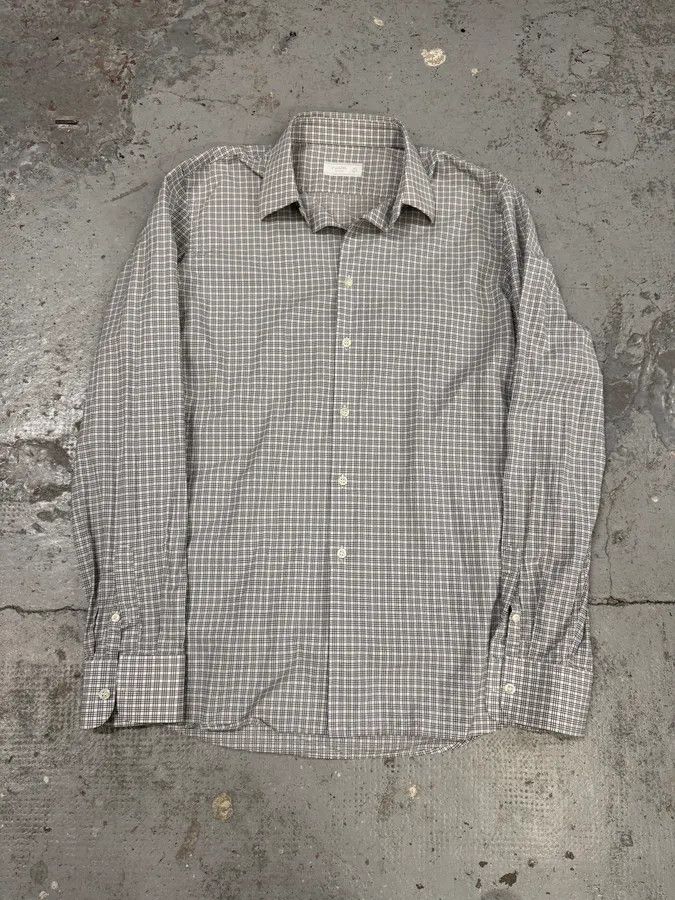 Designer × Prada × Vintage SS2011 Prada Grey Checkered Shirt Size US M / EU 48-50 / 2 - 1 Thumbnail