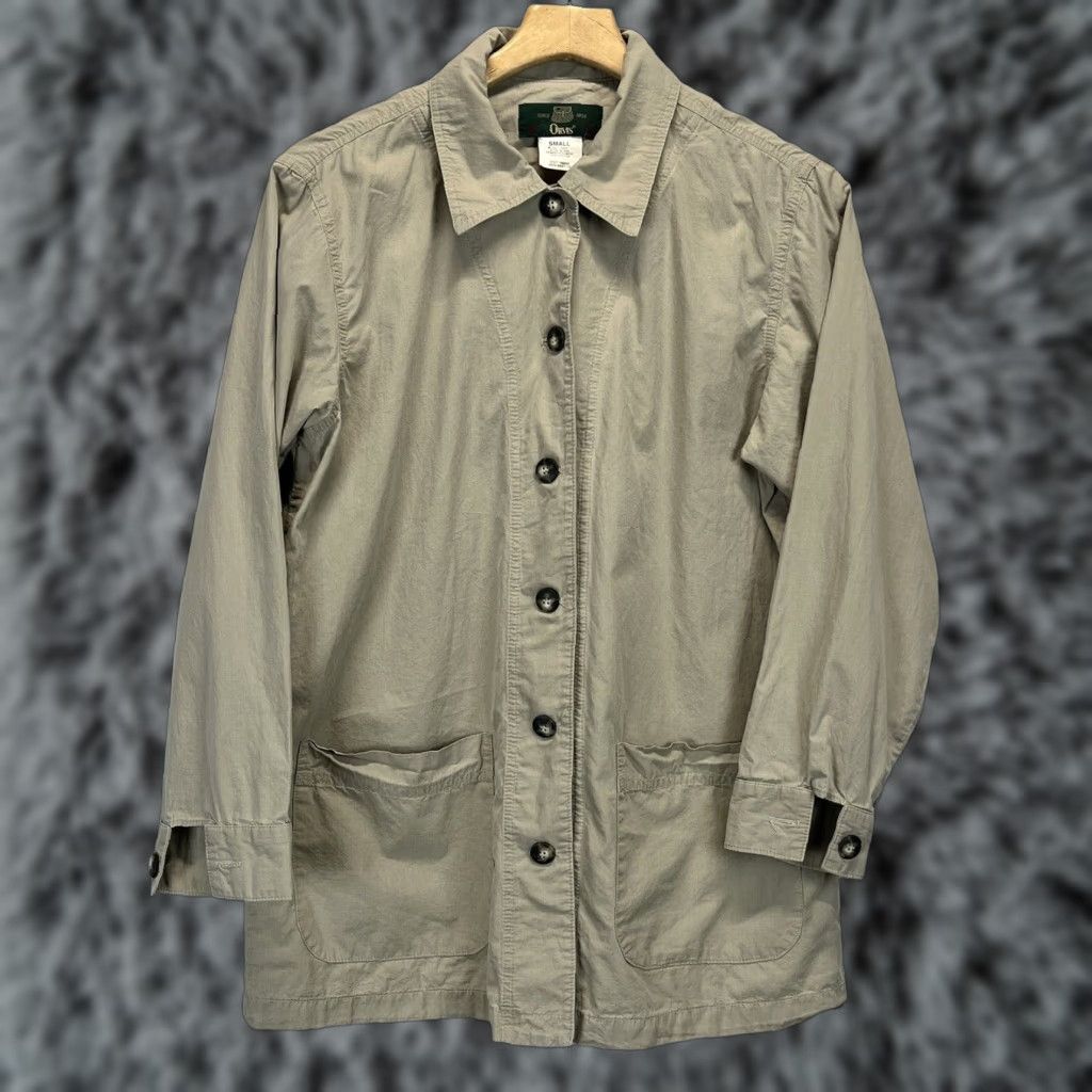 Orvis VINTAGE Orvis Jacket Cotton Lightweight Men's Sz S Tan Fly Fishing USA Theme Size S / US 4 / IT 40 - 1 Thumbnail