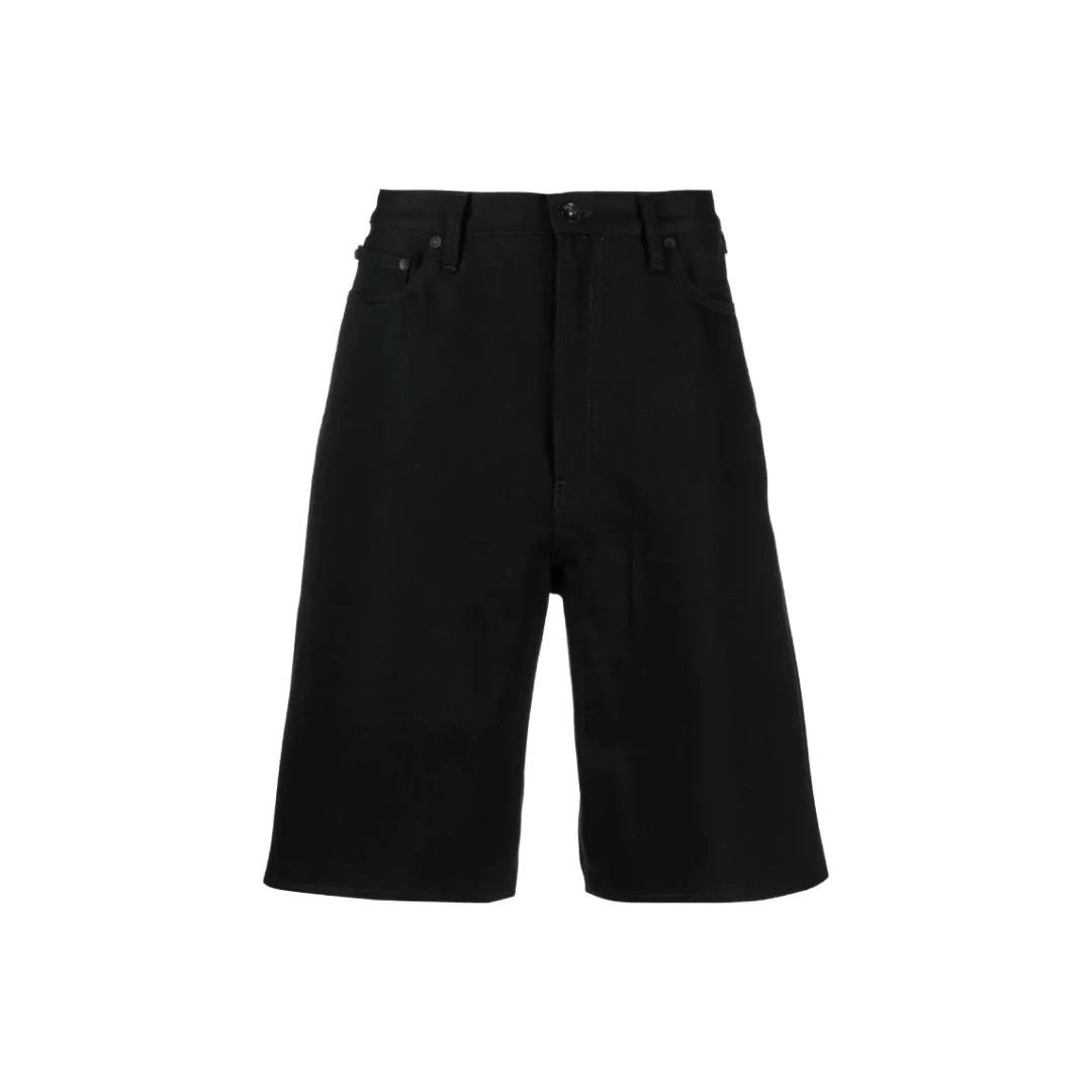 image of Off White O1Mle0424 Denim Shorts In Black, Men's (Size 29)