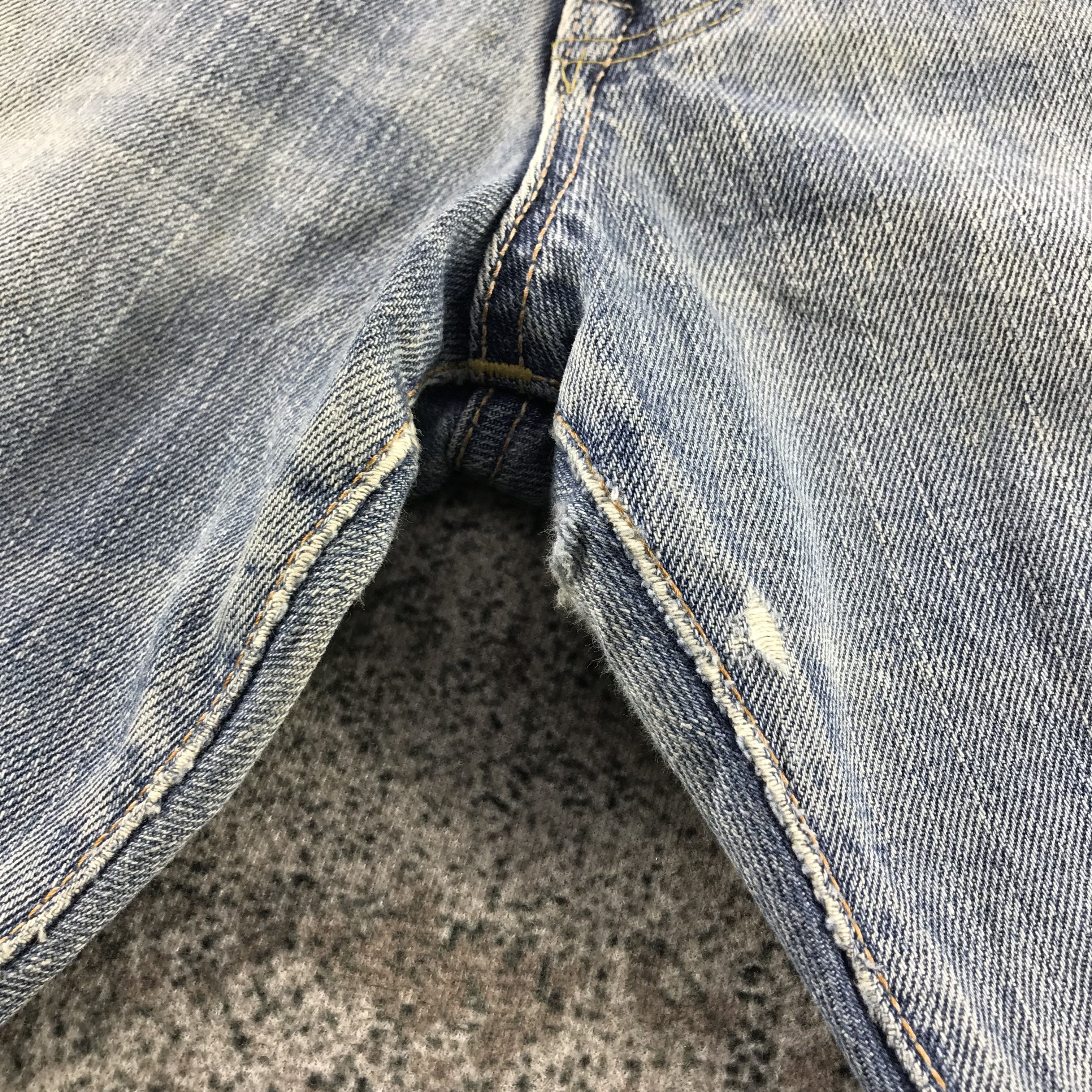 Edwin Distress Edwin 505 Redlne Jeans Selvedge Denim KJ3345 Size US 28 / EU 44 - 9 Thumbnail