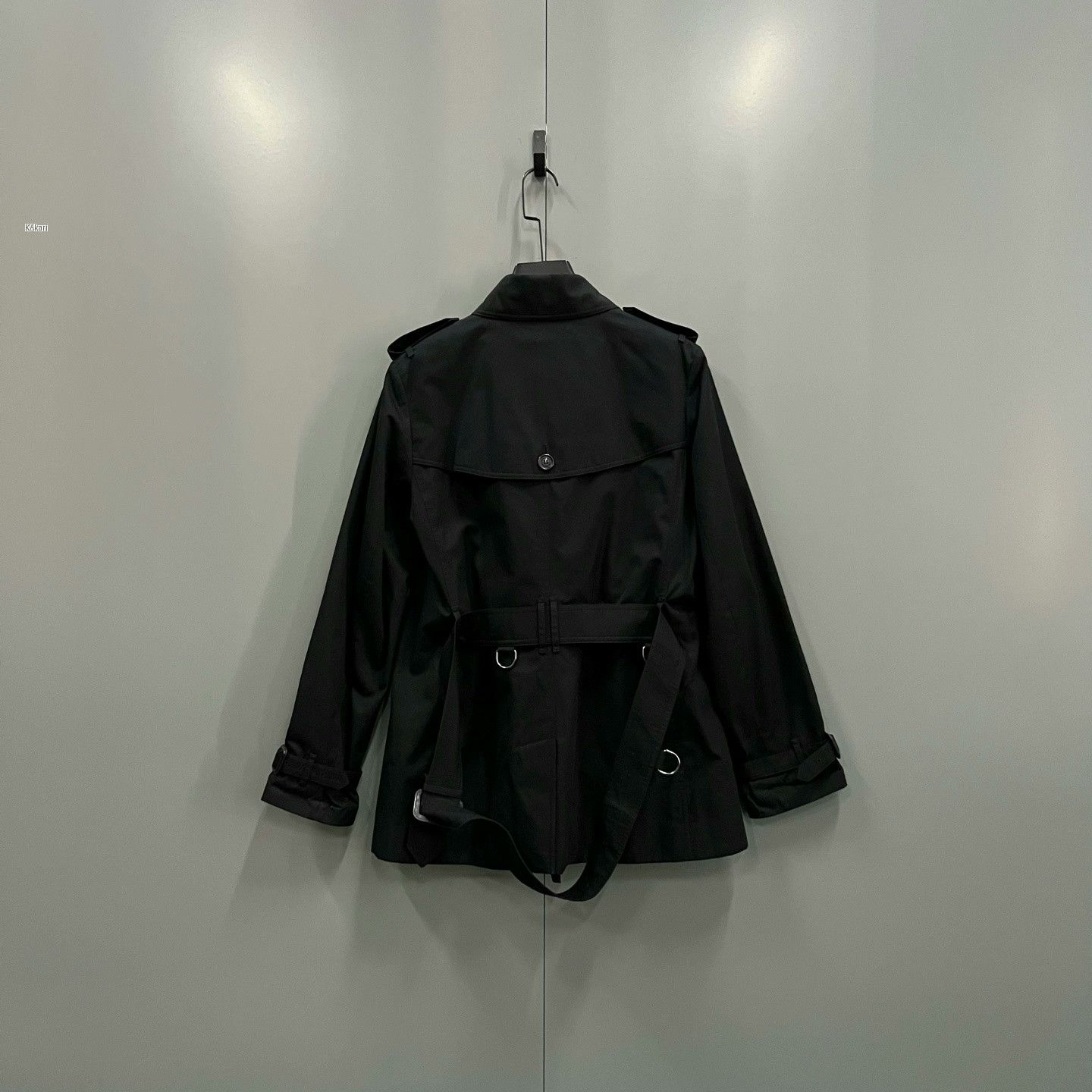 Burberry Burberry Black Double-Breasted Trench Coat Size US XS / EU 42 / 0 - 2 Thumbnail