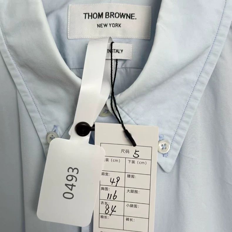 Thom Browne Thom Browne Blue two-sleeved shirt Size US XXL / EU 58 / 5 - 2 Thumbnail