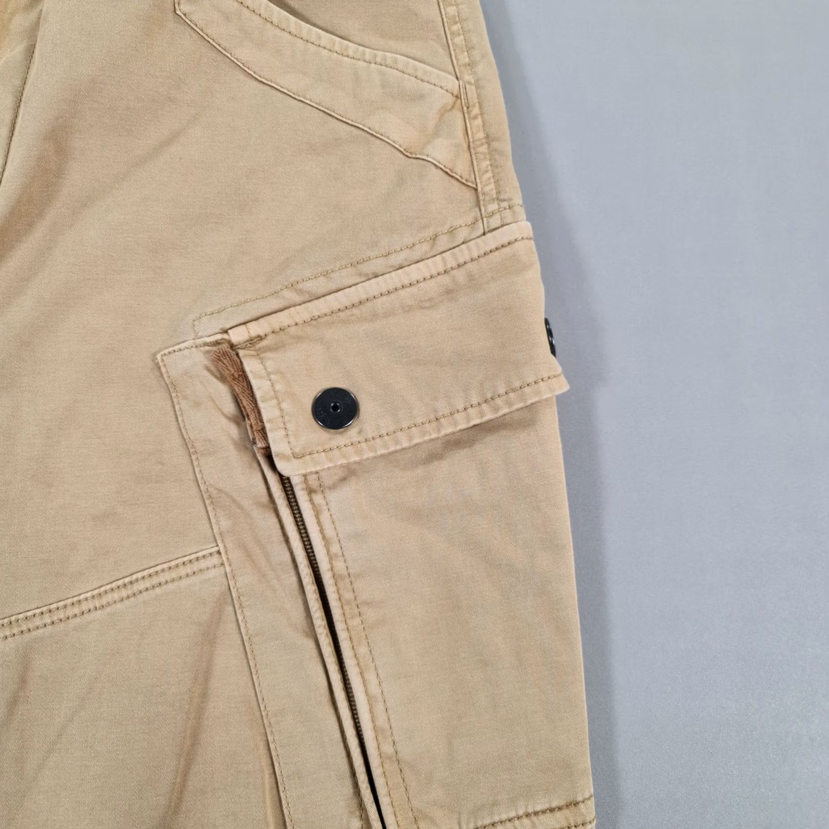 G-Star G-Star Mens Cargo Pants Beige W31 L30 Roxic Straight Tapered Leg Trousers Size US 31 - 6 Thumbnail