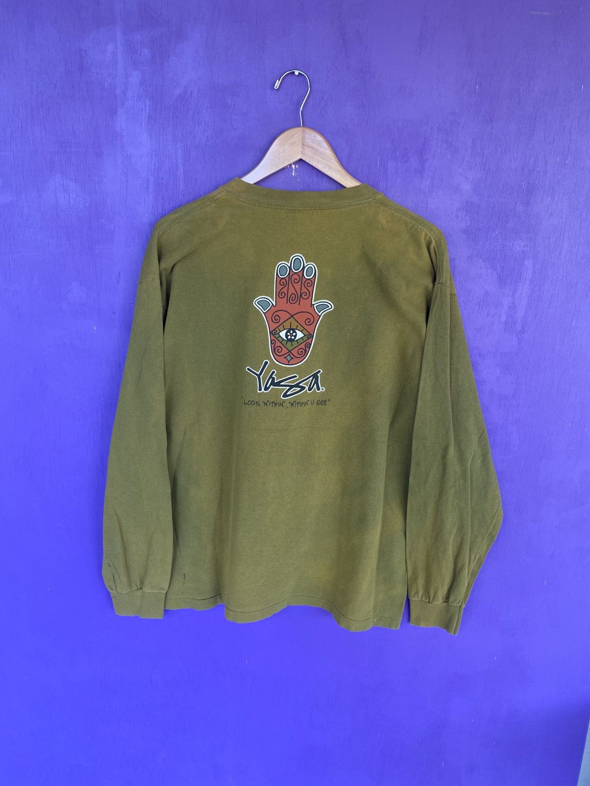 Other Vintage 90s YAGA look within faded long-sleeve Size US XL / EU 56 / 4 - 2 Thumbnail