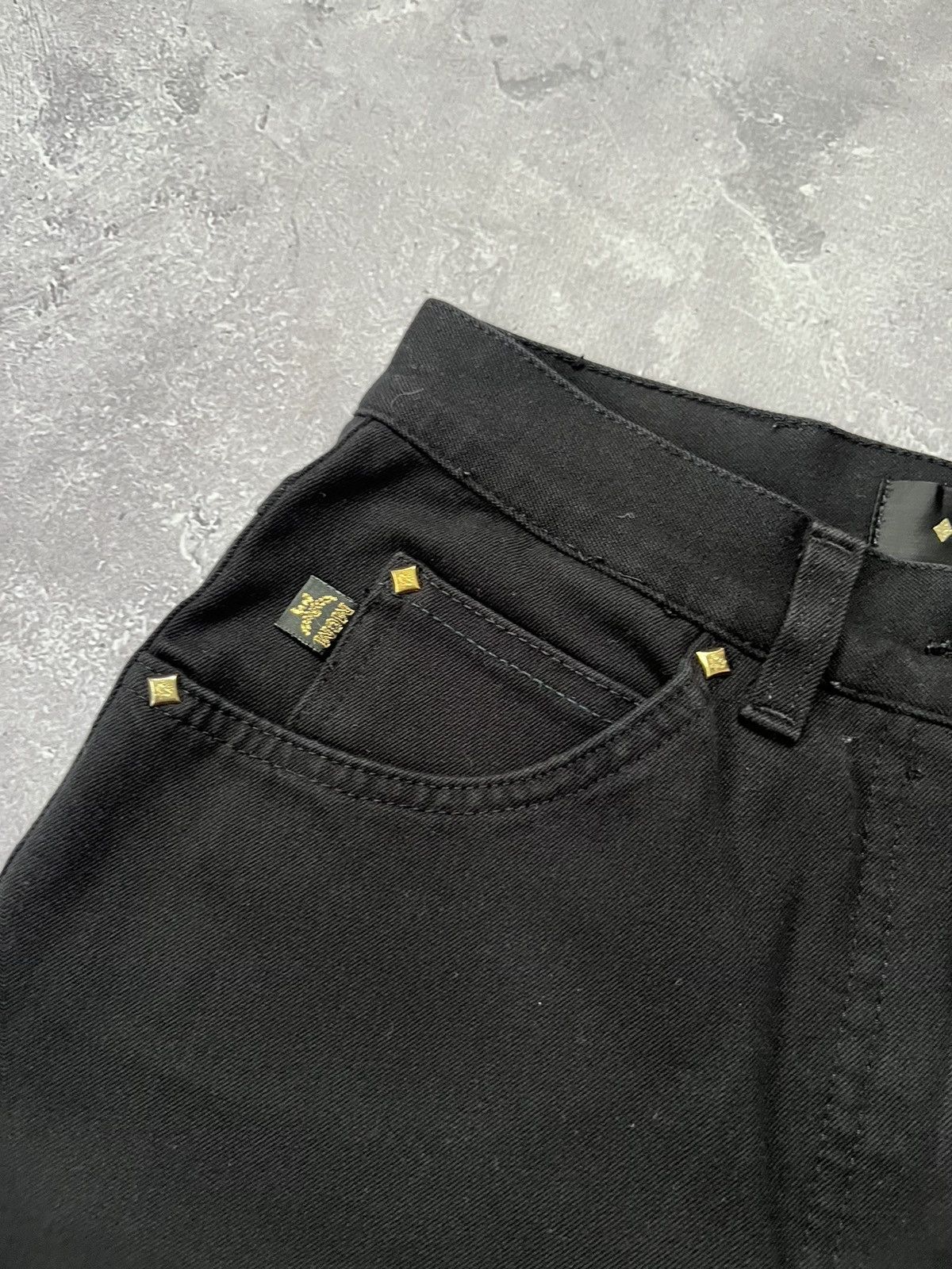 MCM Vintage MCM Big Logo Pants Black Made in Italy Size 28 Size 28" / US 6 / IT 42 - 4 Thumbnail