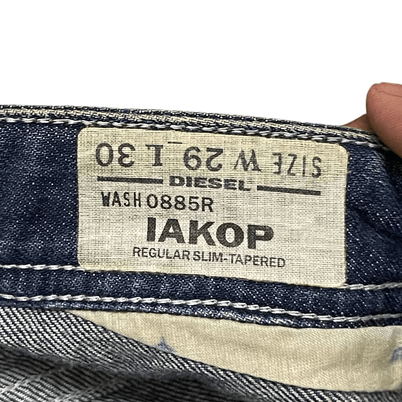 Diesel Vintage Diesel Industry Iakop Regular Slim Tapered Jeans Size US 31 - 10 Thumbnail