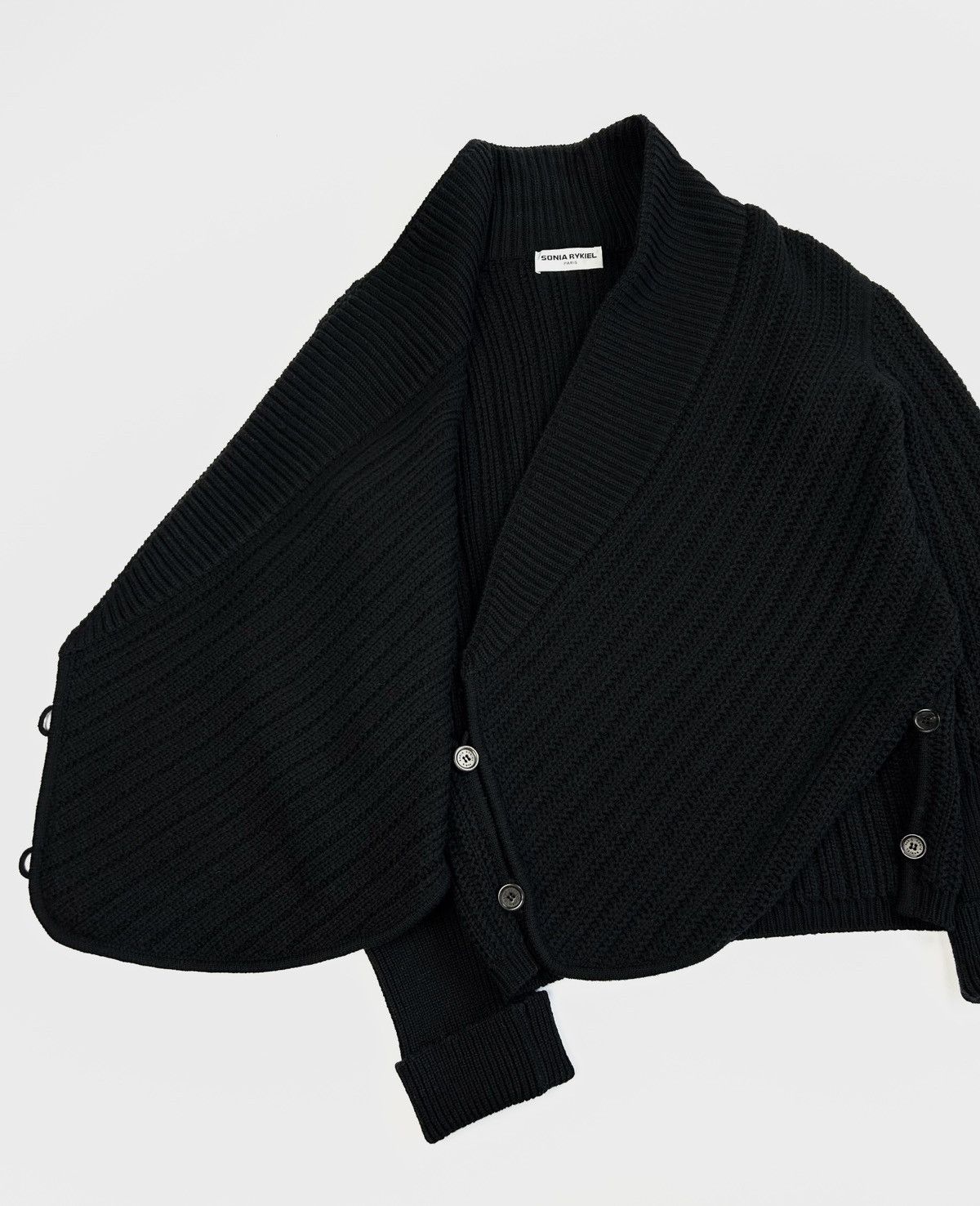 Sonia Rykiel × Vintage Luxury Sonia Rykiel Knitted Cardigan Sweater Vintage Size L / US 10 / IT 46 - 4 Thumbnail