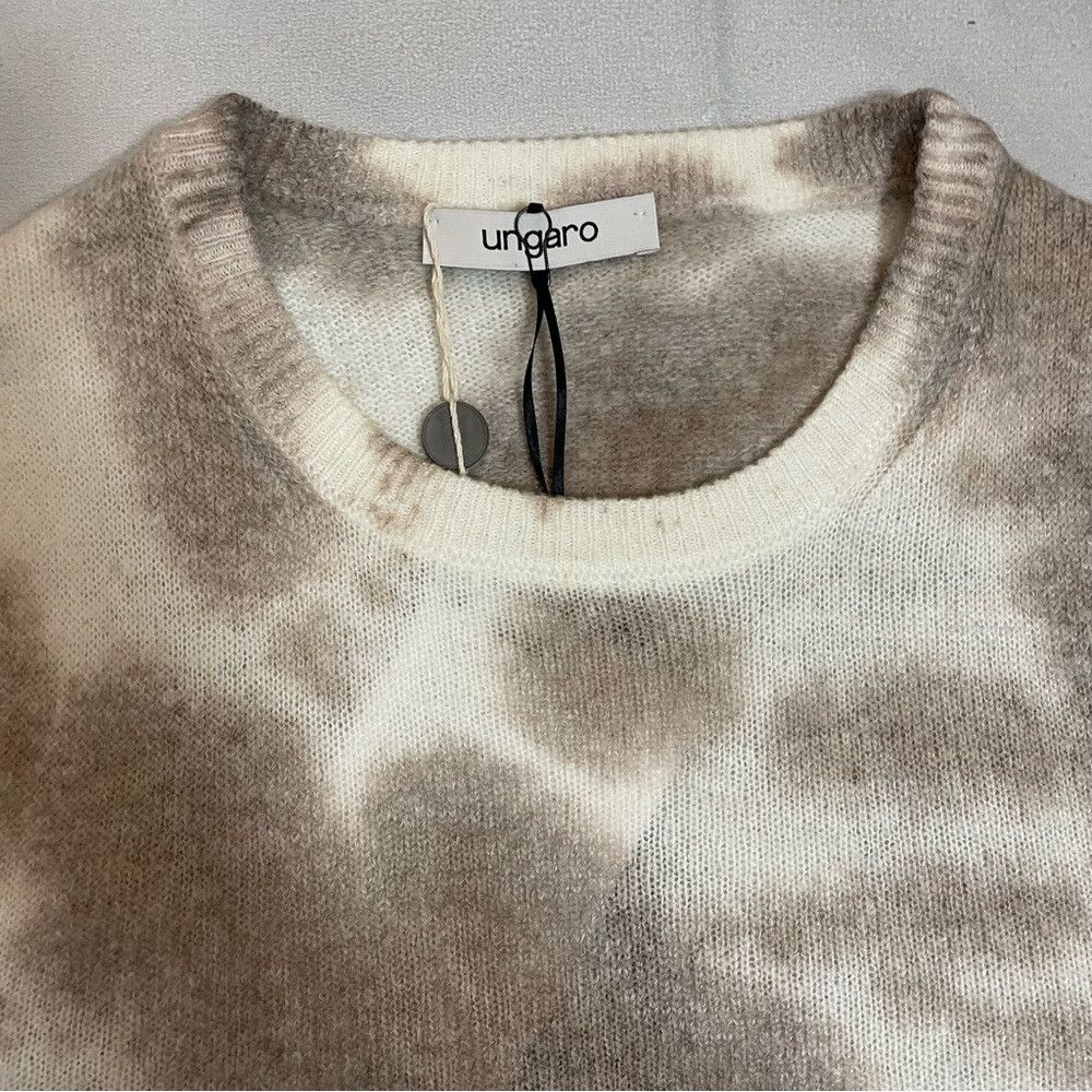 Emanuel Ungaro NWT New $370 Ungaro Tie Dye White Beige Wool Blend Made In Size US XL / EU 56 / 4 - 8 Thumbnail