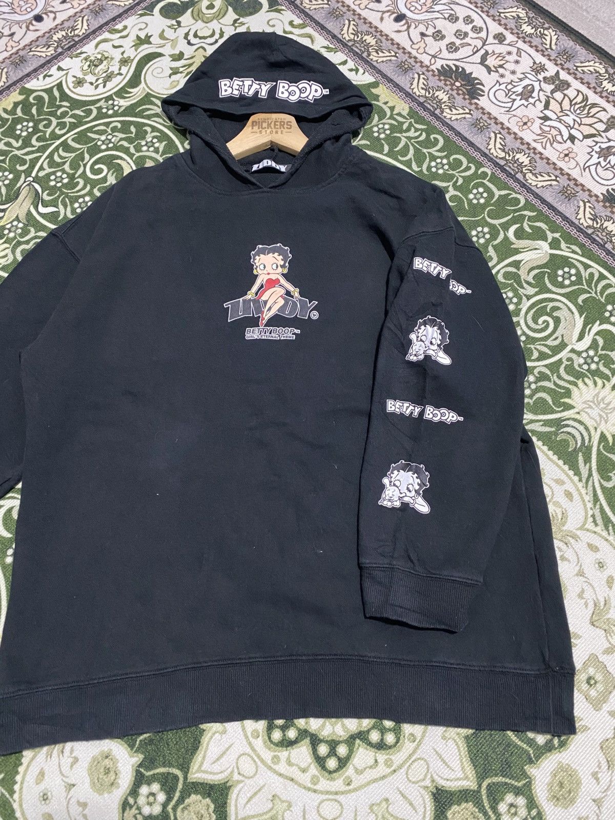 Other Betty Boop by Ziddy Black Hoodie Pullover Small Size Size S / US 4 / IT 40 - 3 Thumbnail