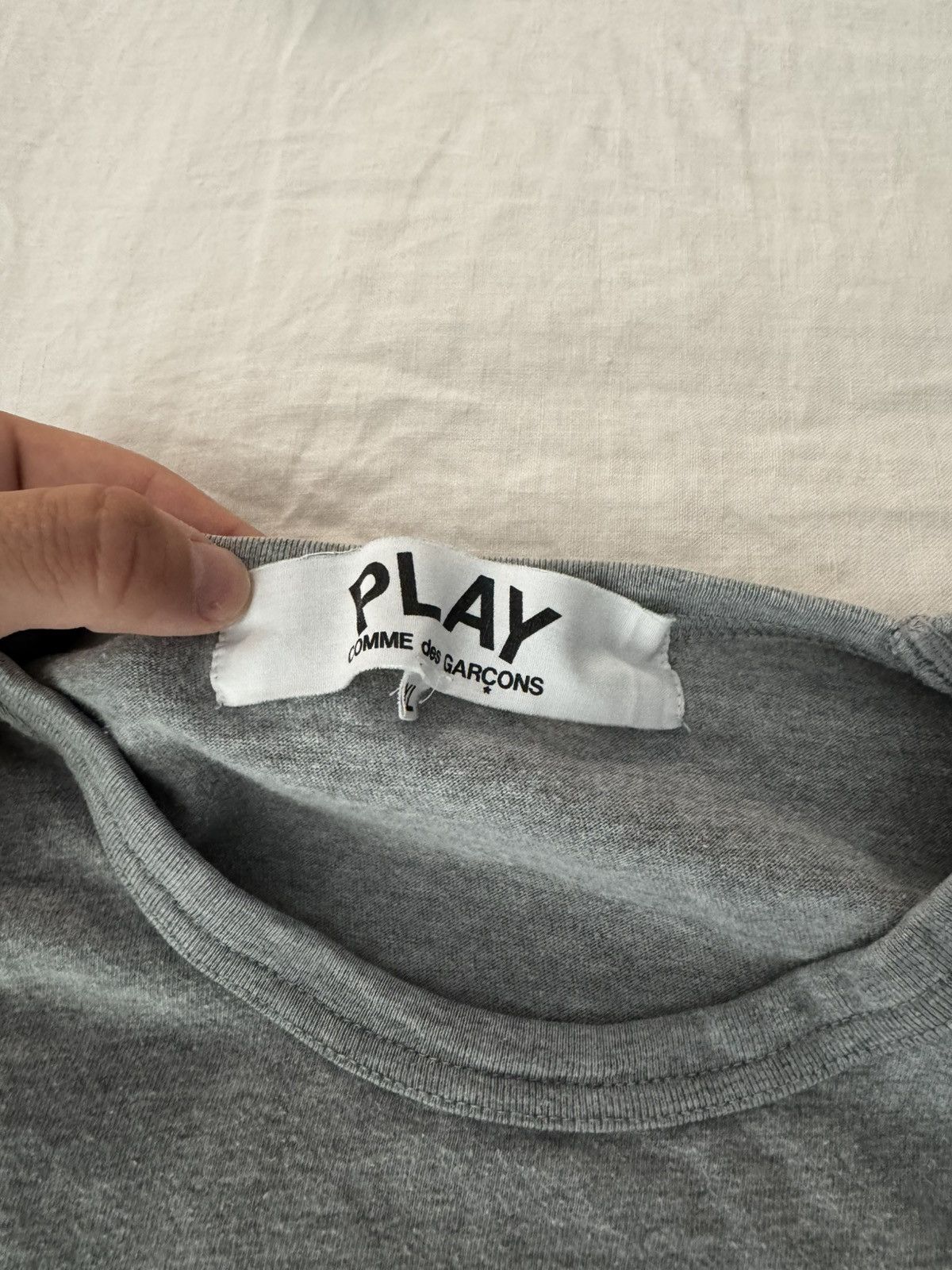 CDG by Comme des Garcons CDG Play Grey longsleeve Size US M / EU 48-50 / 2 - 3 Thumbnail