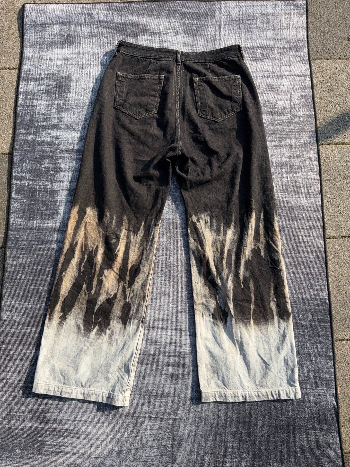 Rick Owens Drkshdw Rick Owens Drkshdw Flame Print Jeans Size US 31 - 2 Thumbnail