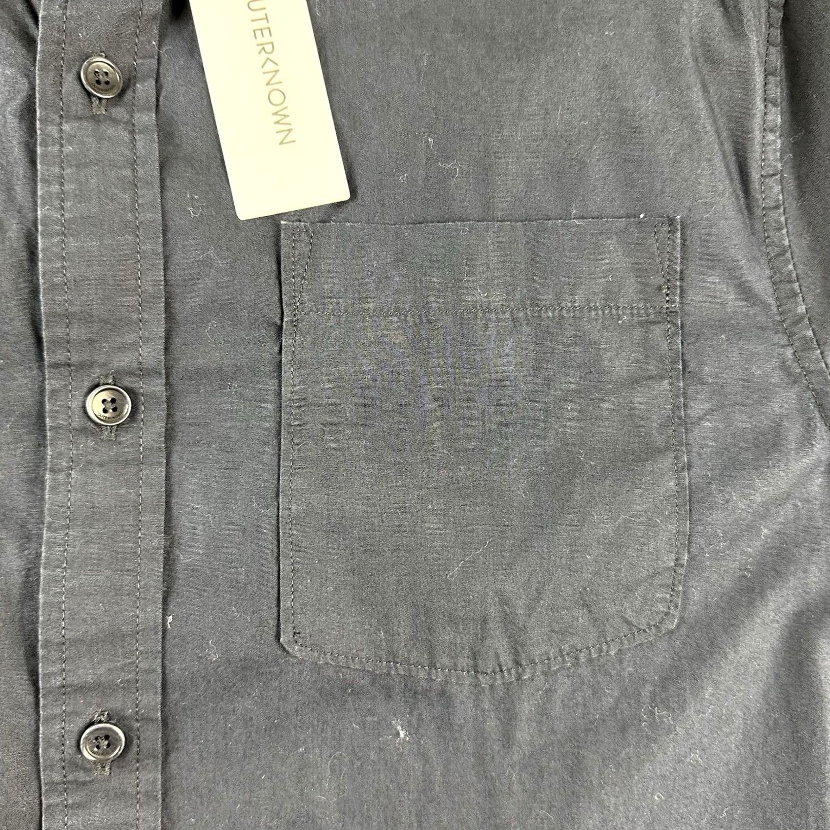 Outerknown Outerknown The Studio Shirt Ink Blue Garment Dyed Organic Cotton Mens Small Size US S / EU 44-46 / 1 - 5 Thumbnail