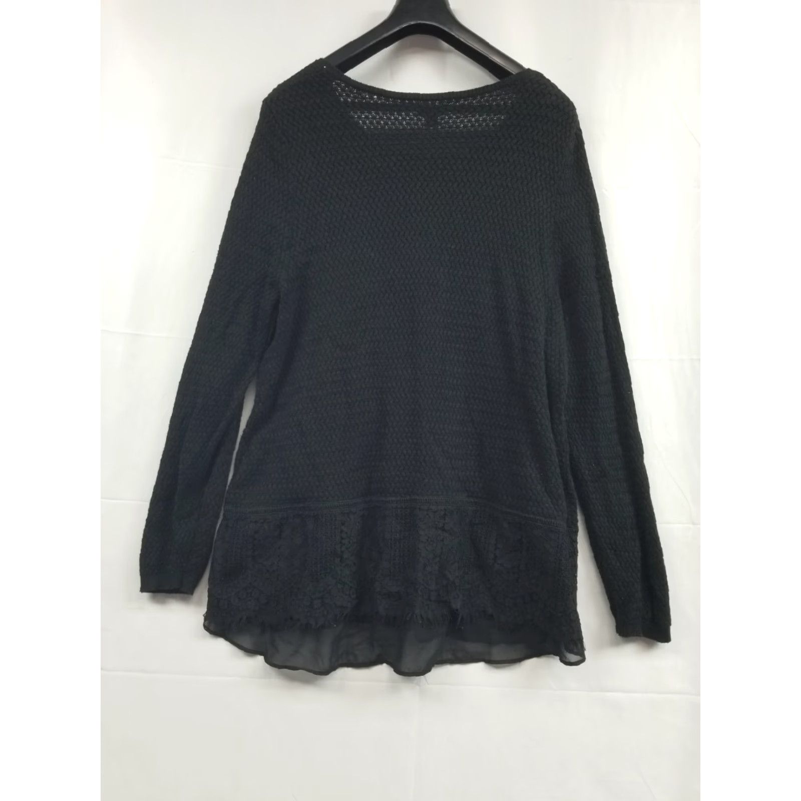 Lucky Brand Lucky Brand Women Shirt 3X Black Geometric Long Sleeve Crew Neck Plus Size T-Shirt Size XXL / US 16-18 / IT 52-54 - 2 Thumbnail