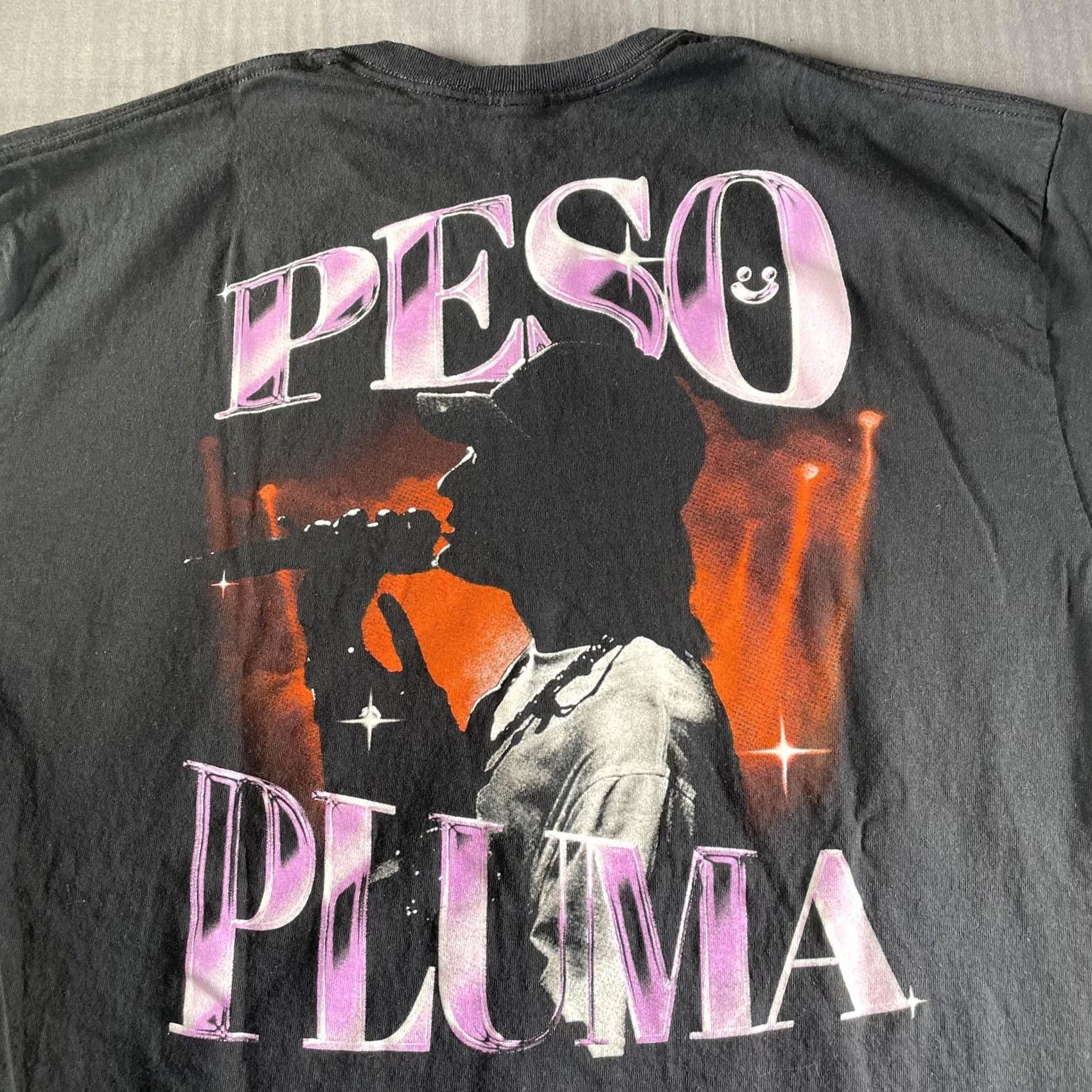 Vintage Peso Pluma Shirt Mens XL Black Concert Tour Graphic Tee Shirt Size US XL / EU 56 / 4 - 2 Thumbnail