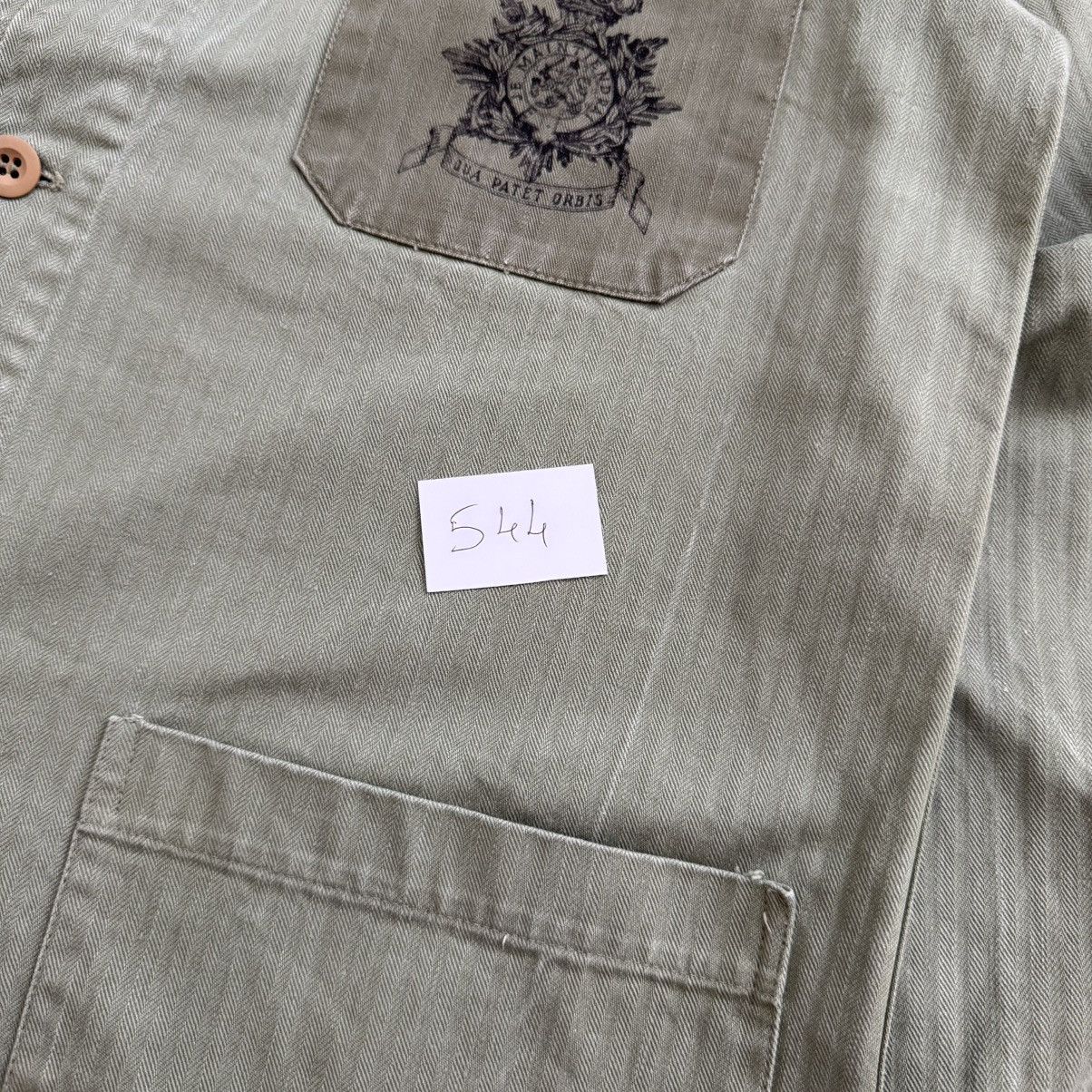 Vintage 60s Vintage Military Dutch KORPS MARINIERS HBT Work Jacket Size US M / EU 48-50 / 2 - 8 Thumbnail