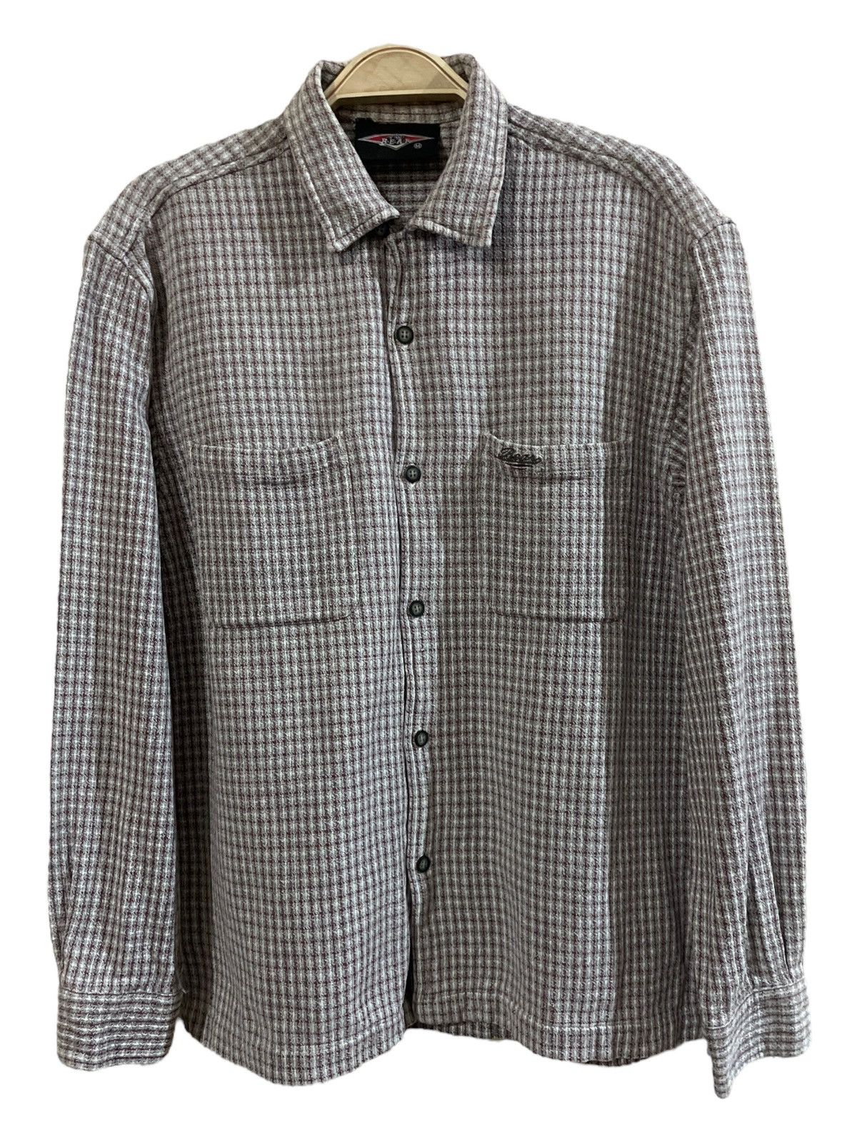 Flannel × Vintage Vintage Designer BEAR Wool Tartan Plaid Flannel Size US M / EU 48-50 / 2 - 1 Thumbnail