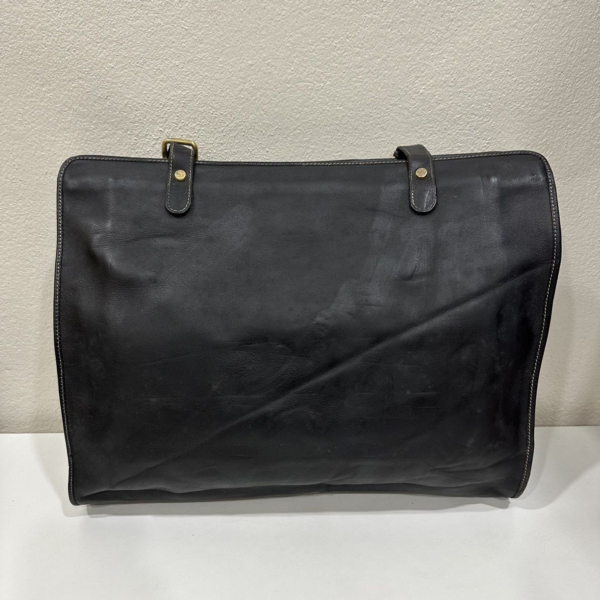 Christian Dior Monsieur ‼️YES‼️VINTAGE CHRISTIAN DIOR CD LOGO LEATHER DOCUMENT TOTEBAG Size ONE SIZE - 3 Thumbnail
