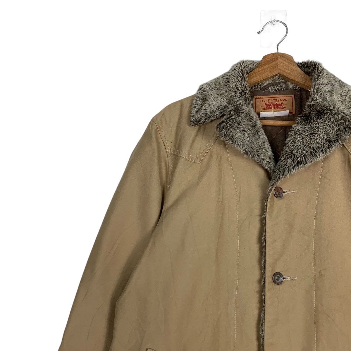Levi's LEVIS Fur Collar Work Jacket #0036-C3 Size US L / EU 52-54 / 3 - 6 Thumbnail