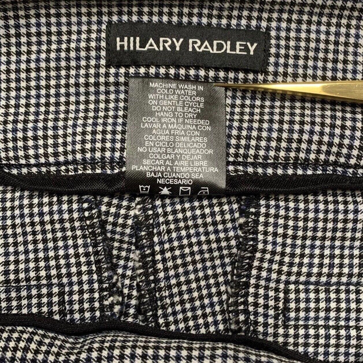 Other Hilary Radley Women's S/CH Black White Gingham Pull-On Pants Size 28" / US 6 / IT 42 - 12 Thumbnail