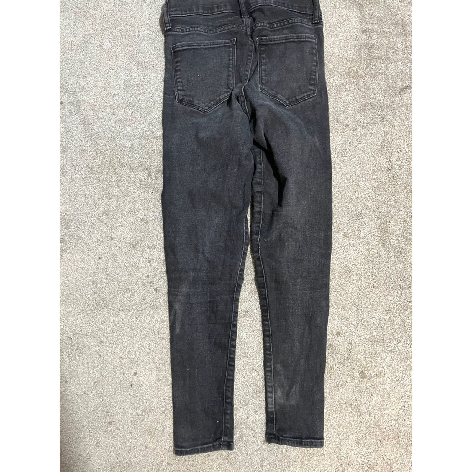 Gap Gap Jeans Regular Jegging Womens Black 2/26 Comfortable Stretch Pockets 5-Pocket Design Denim Fabric Wash Light Cotton Polyester Spandex Size 26" / US 2 / IT 38 - 3 Thumbnail