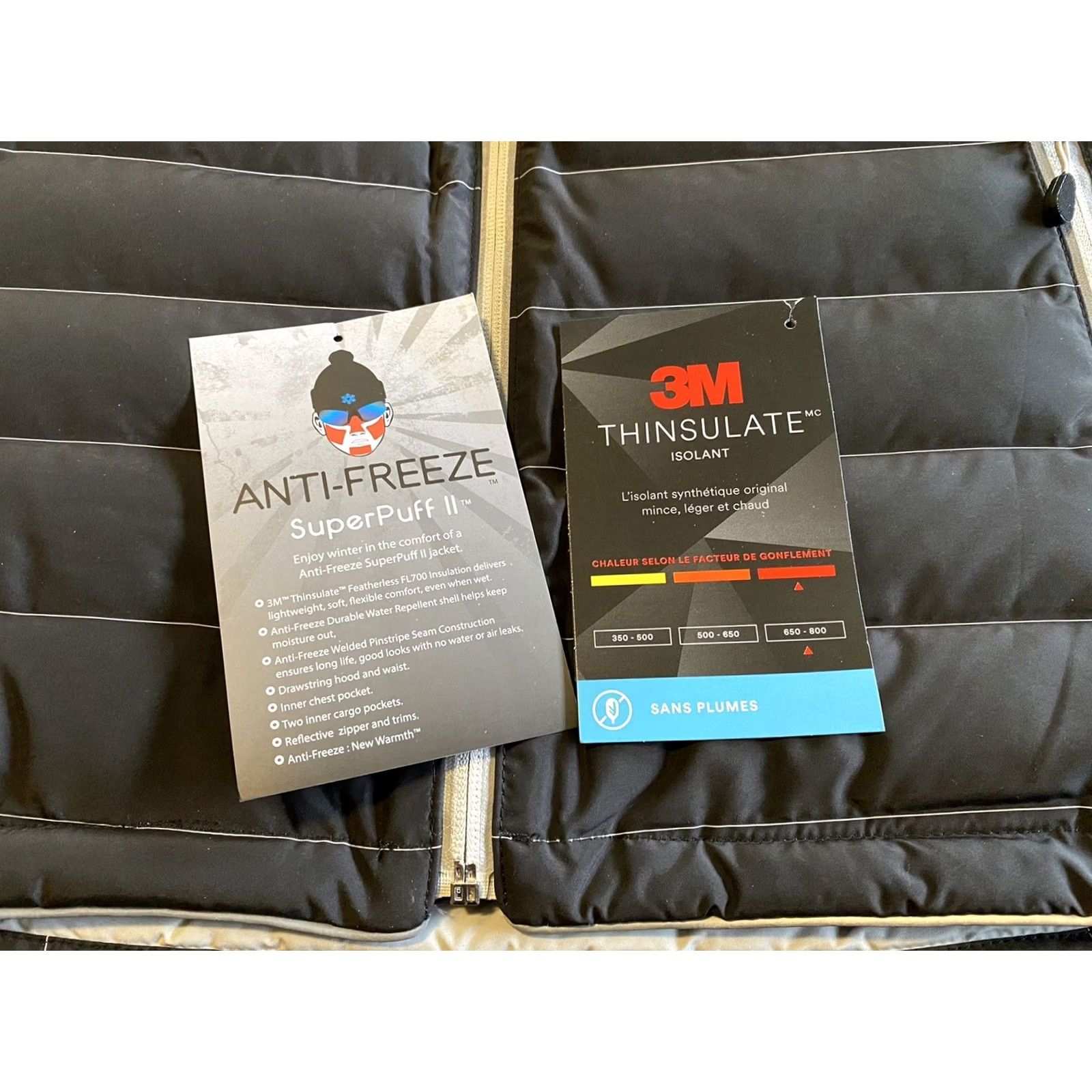 Vintage VINTAGE Anti-Freeze Puffer Jacket Women XL Hooded Black Down MSRP 280 NWT Never Worn Womens Jacket XL Black Puffer Hooded Down Jacket Size XL / US 12-14 / IT 48-50 - 3 Thumbnail