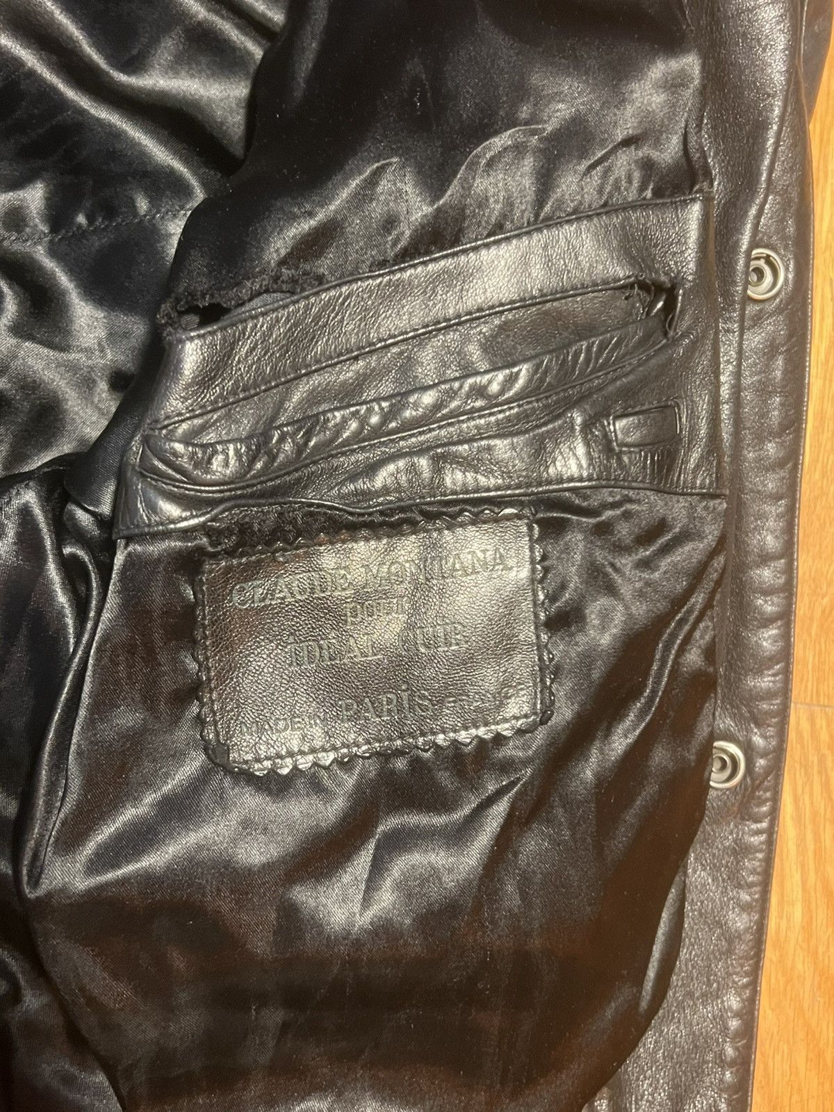 Claude Montana Archival Claude Montana Pour Ideal Cuir Leather Bomber Size US M / EU 48-50 / 2 - 3 Thumbnail
