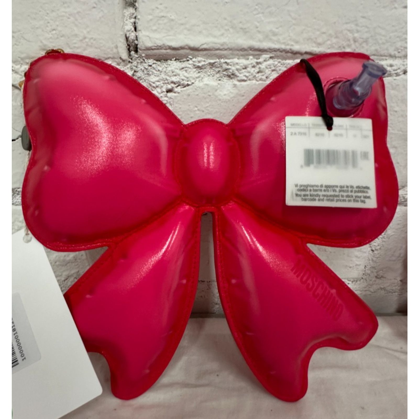 Moschino SS23 Moschino Couture Jeremy Scott Ribbon Patent Leather Bag Size ONE SIZE - 1 Thumbnail