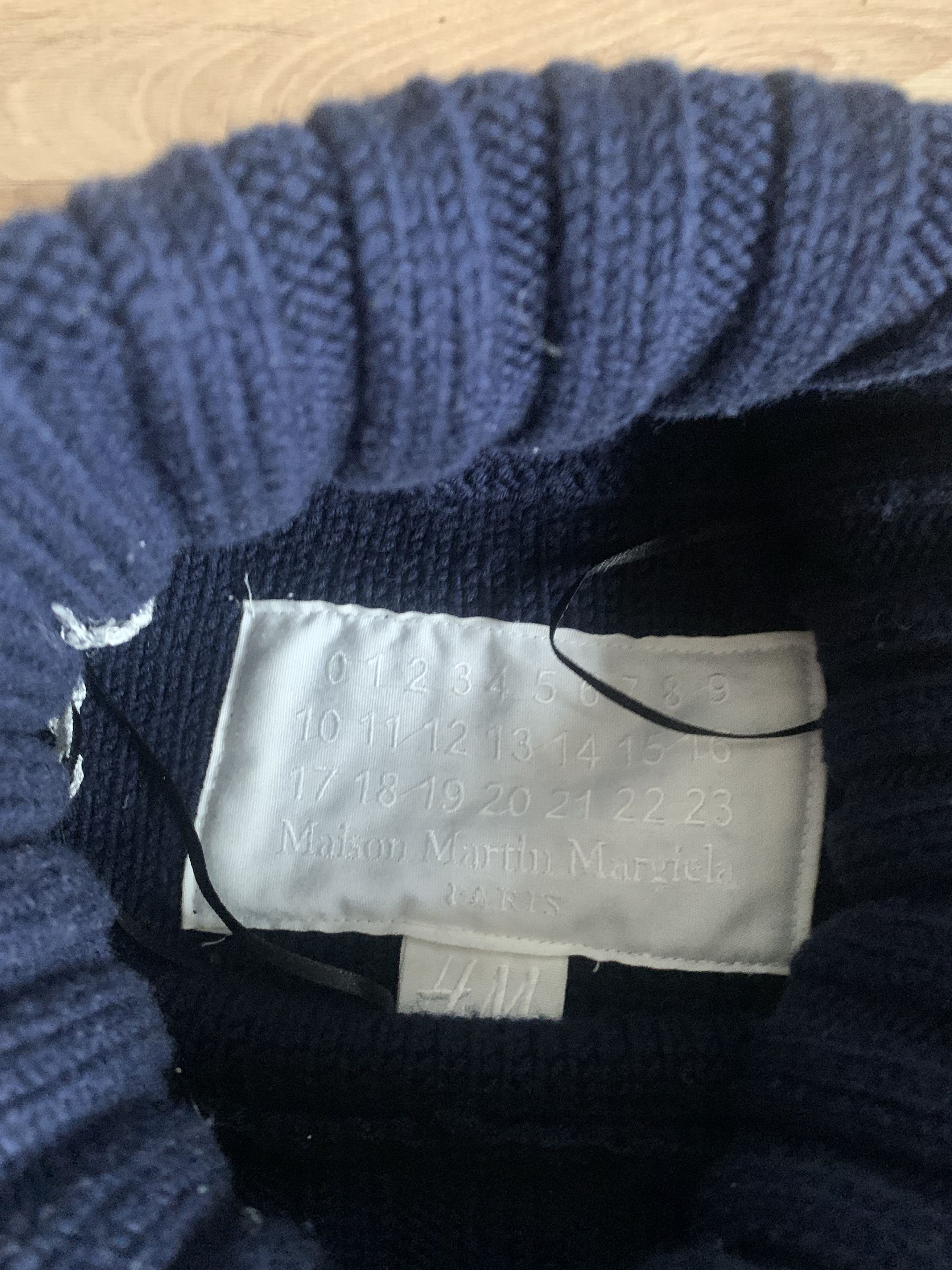 H&M × Maison Margiela Maison Margiela H&M Navy Merino Wool Darted Sweater Dress Size L / US 10 / IT 46 - 5 Thumbnail