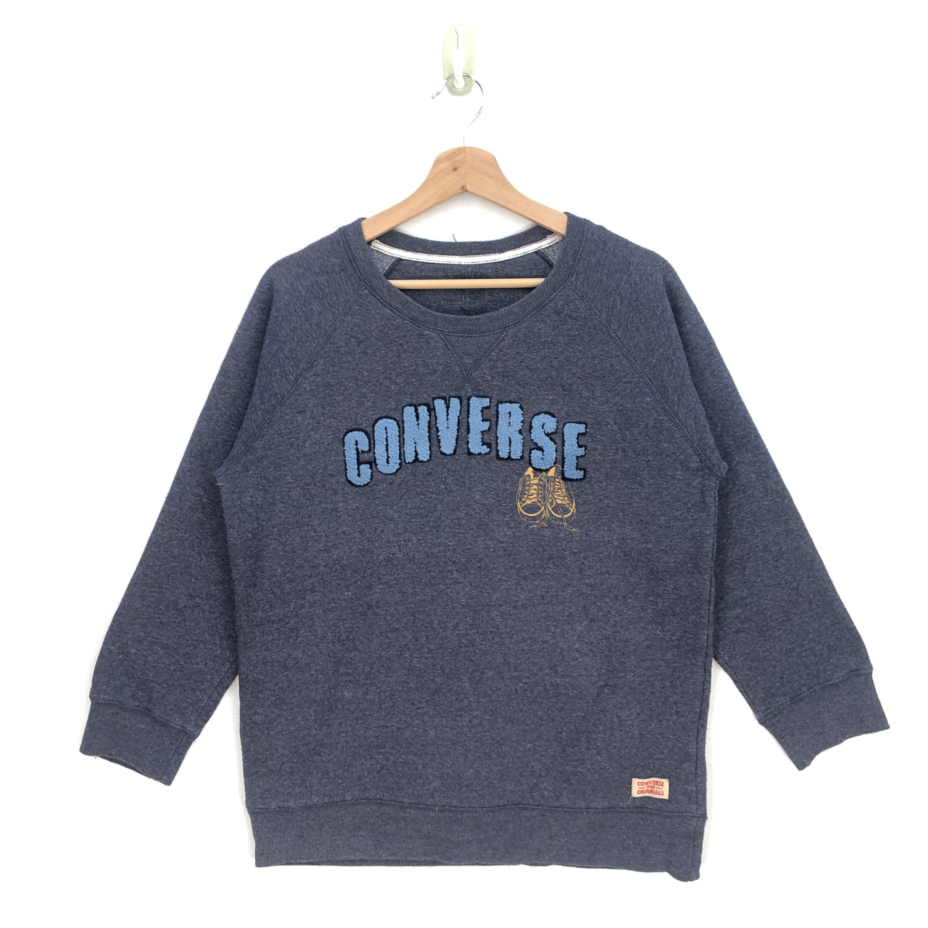 Converse × Vintage Vintage Converse Sweater Vintage Converse Sweatshirt Size US M / EU 48-50 / 2 - 1 Thumbnail
