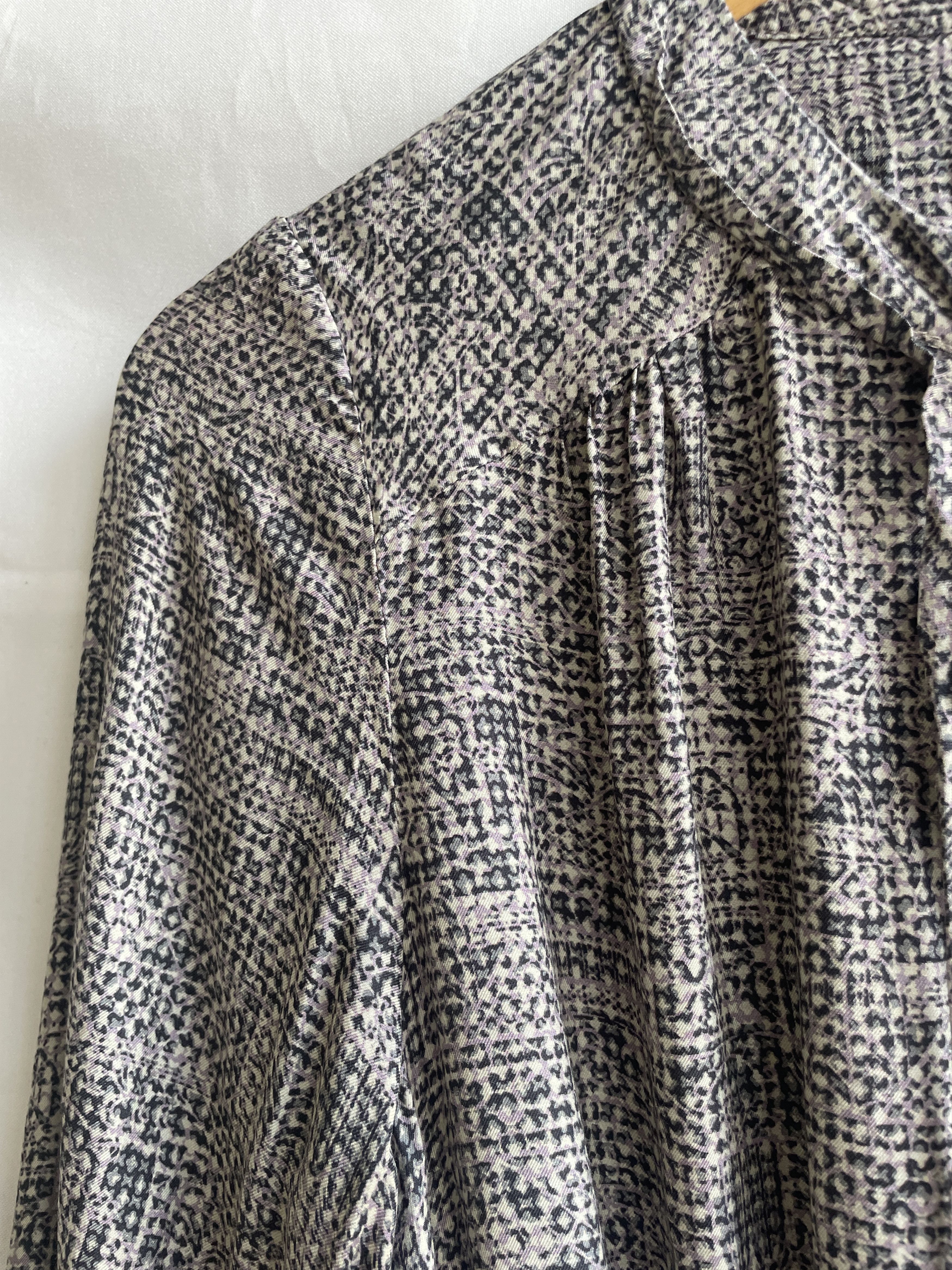 Other Brora Viscose Silk Blend Textured Print Belted Midi Dress Size M / US 6-8 / IT 42-44 - 9 Thumbnail