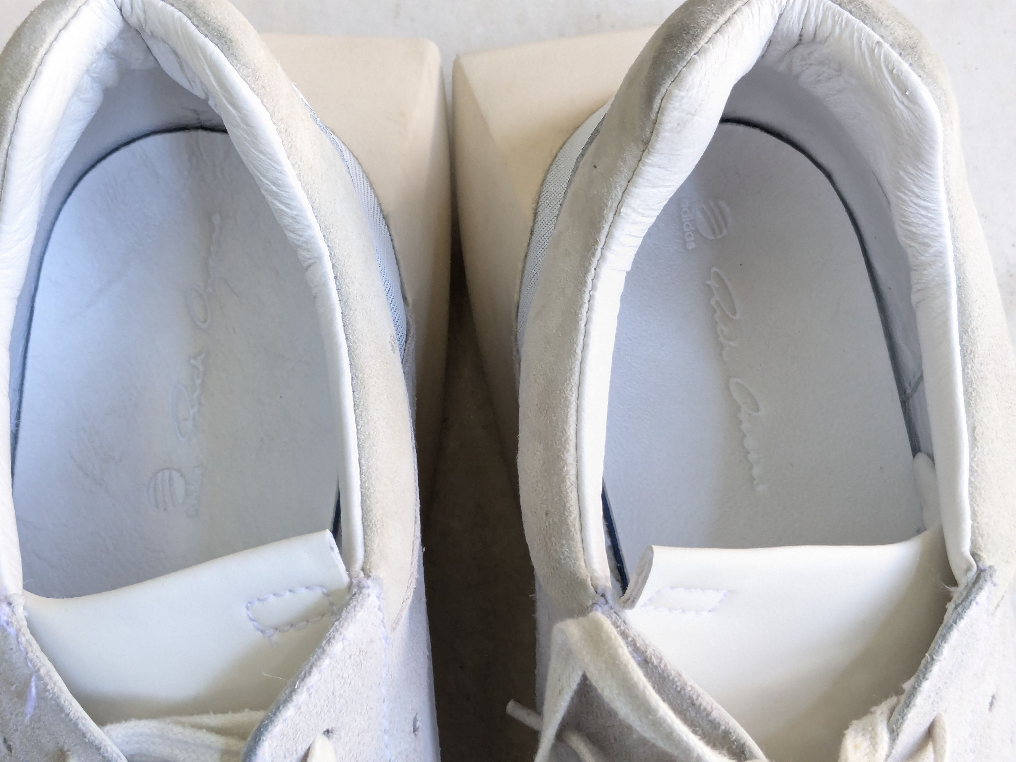Adidas × Rick Owens Adidas x Rick Owens Tech Runner White Gray 11 B35085 Size US 11 / EU 44 - 3 Thumbnail