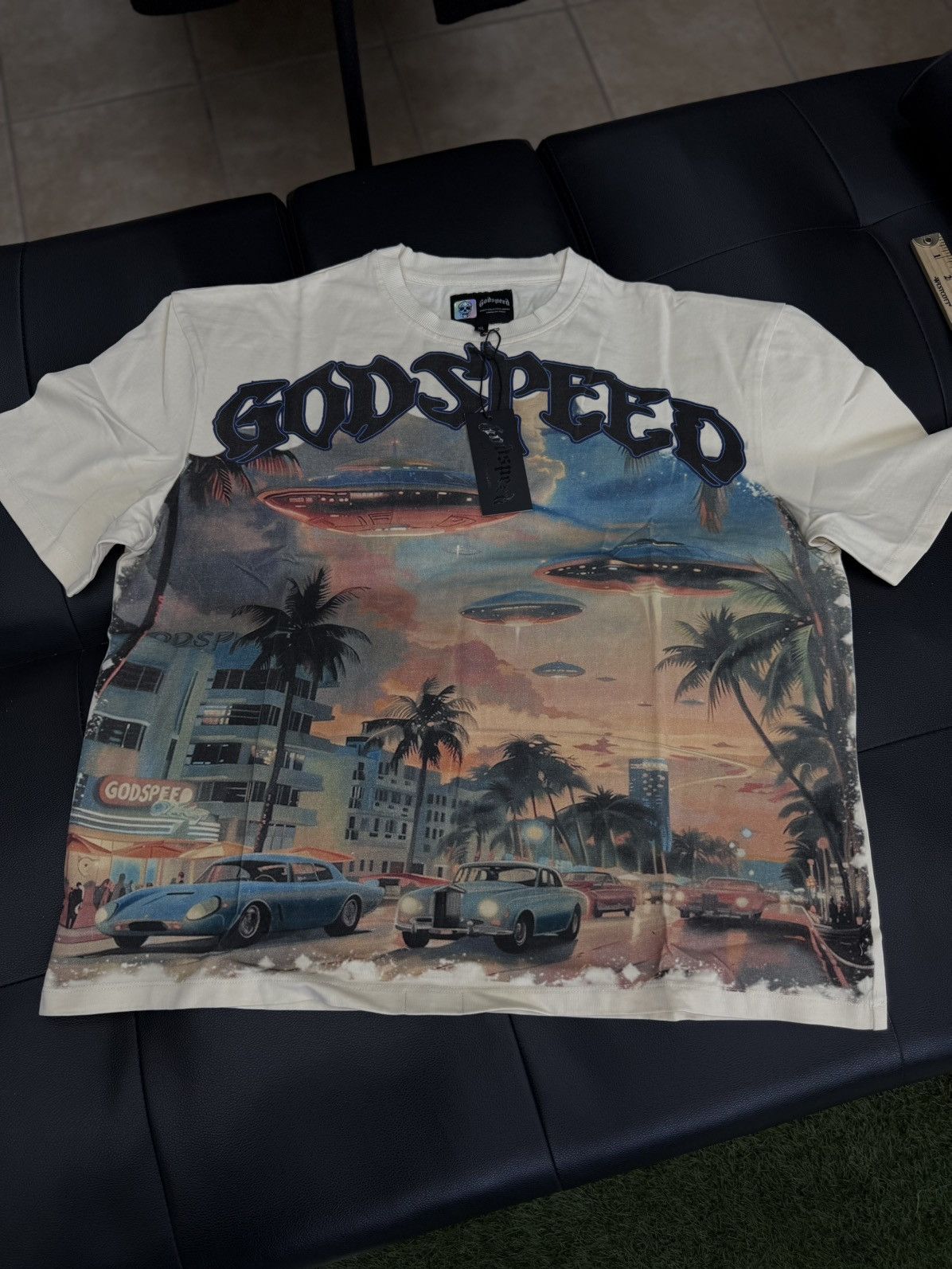 Godspeed Godspeed UFO Miami Tee Shirt Size XL (NEW) Size US XL / EU 56 / 4 - 1 Thumbnail