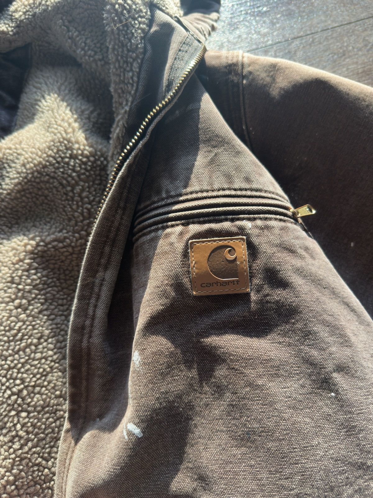 Carhartt Fleece lined vintage carhartt jacket Size US L / EU 52-54 / 3 - 5 Thumbnail