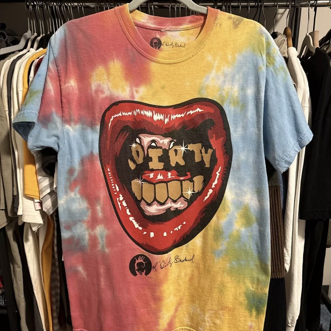 Band Tees × Rap Tees Ol Dirty Bastard ODB Official Licensed Tie Dye Small Rap Tee Size US S / EU 44-46 / 1 - 1 Thumbnail