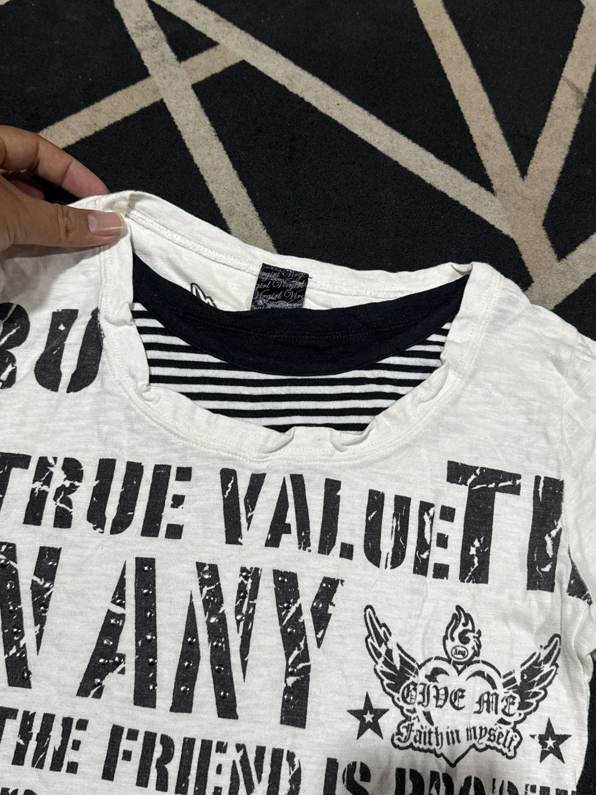 If Six Was Nine Gothic Punk Styled Poem Virgirl Tees Lgb goa styled Size US S / EU 44-46 / 1 - 4 Thumbnail
