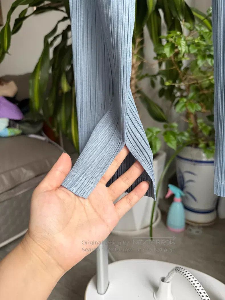 Issey Miyake Issey Miyake Grayish Blue Straight Slim Pants Size 26" / US 2 / IT 38 - 3 Thumbnail