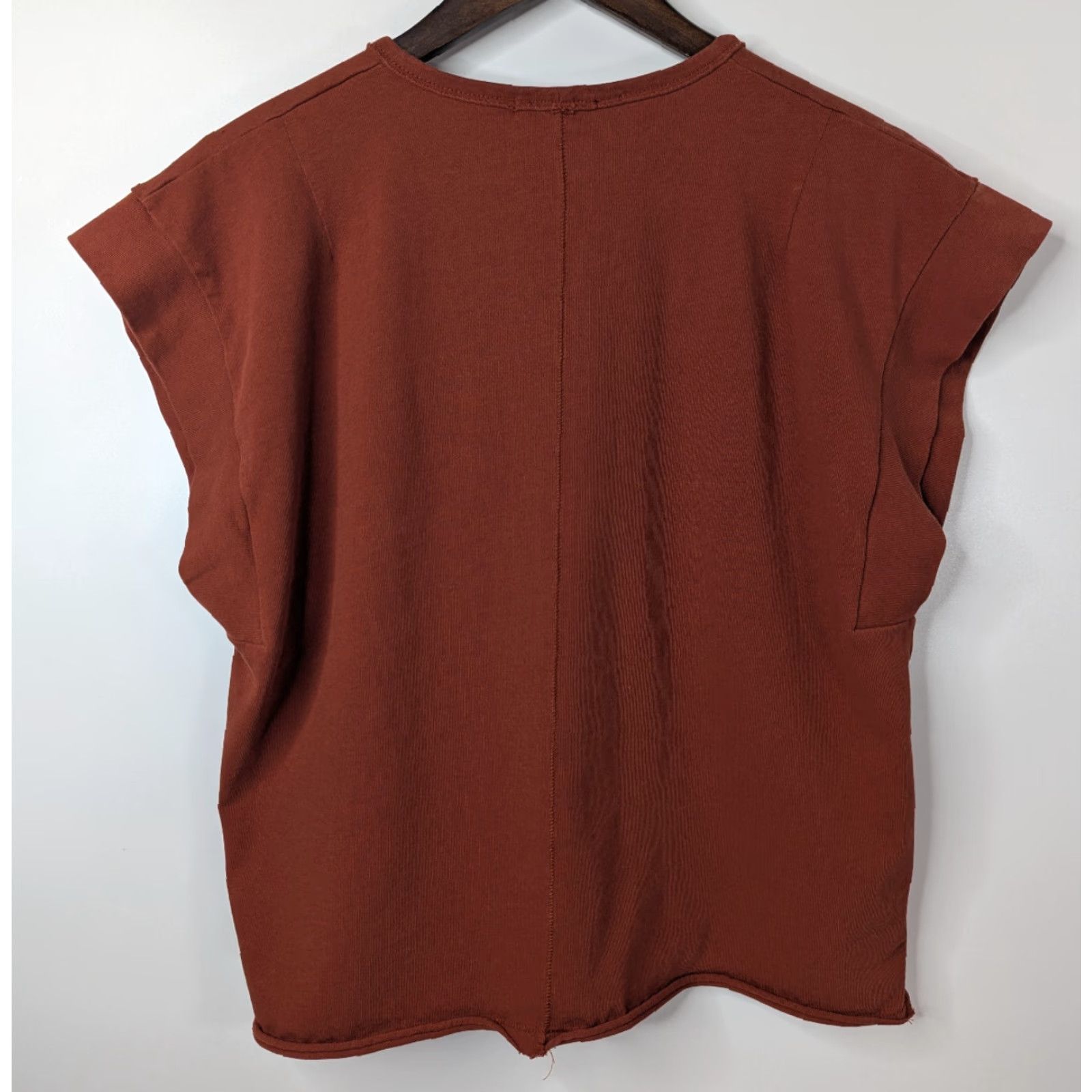 Rag & Bone RAG & BONE Ryder Muscle Tee In Paprika Women's M Organic Cotton Peru Shirt Women M Paprika Size M / US 6-8 / IT 42-44 - 3 Thumbnail
