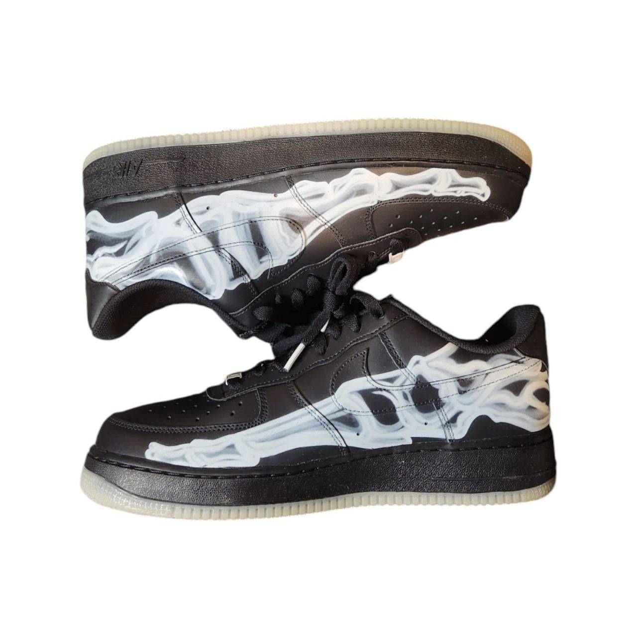 Nike NIKE AIR FORCE 1 LOW BLACK SKELETON HALLOWEEN 2019 Size US 10.5 / EU 43-44 - 2 Thumbnail