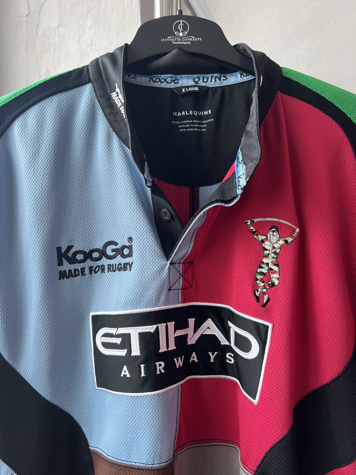 Canterbury of New Zealand 2008/09 HARLEQUINS HOME RUGBY SHIRT JERSEY KOOGA SIZE XL MEN Size US XL / EU 56 / 4 - 4 Thumbnail
