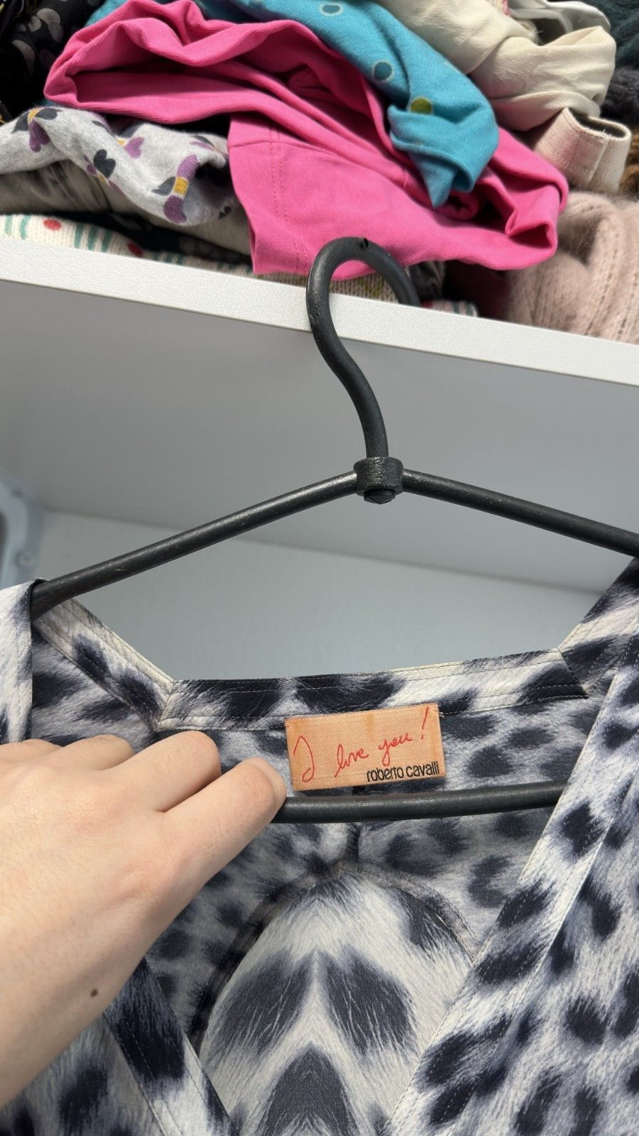 Roberto Cavalli Roberto Cavalli Vintage Silk Blue Animal Print Blouse Size M / US 6-8 / IT 42-44 - 5 Thumbnail