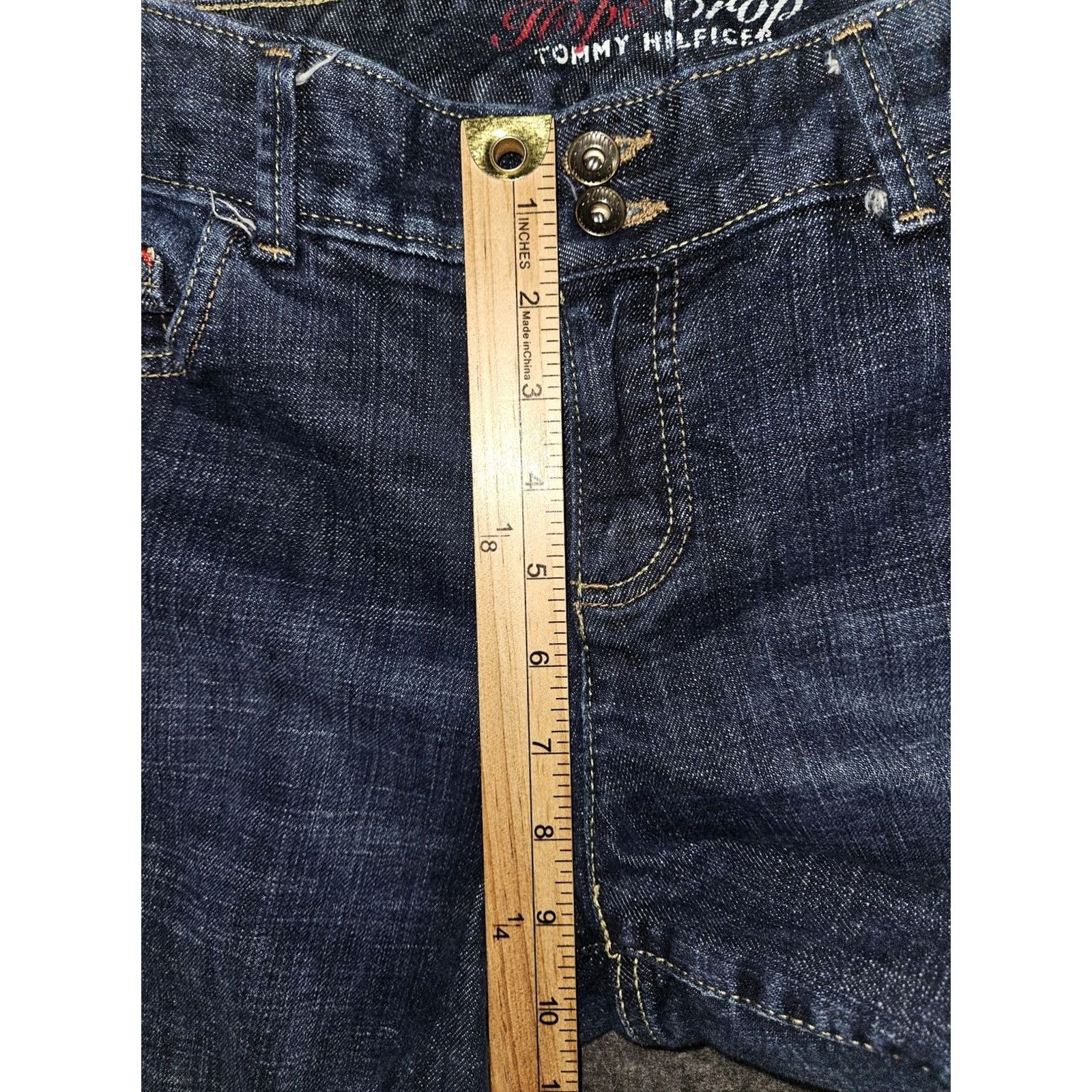 Tommy Hilfiger Tommy Hilfiger Hope Crop Jeans Womens 10 Blue Cropped Stretch Denim Casual Pants Size 32" / US 10 / IT 46 - 6 Thumbnail