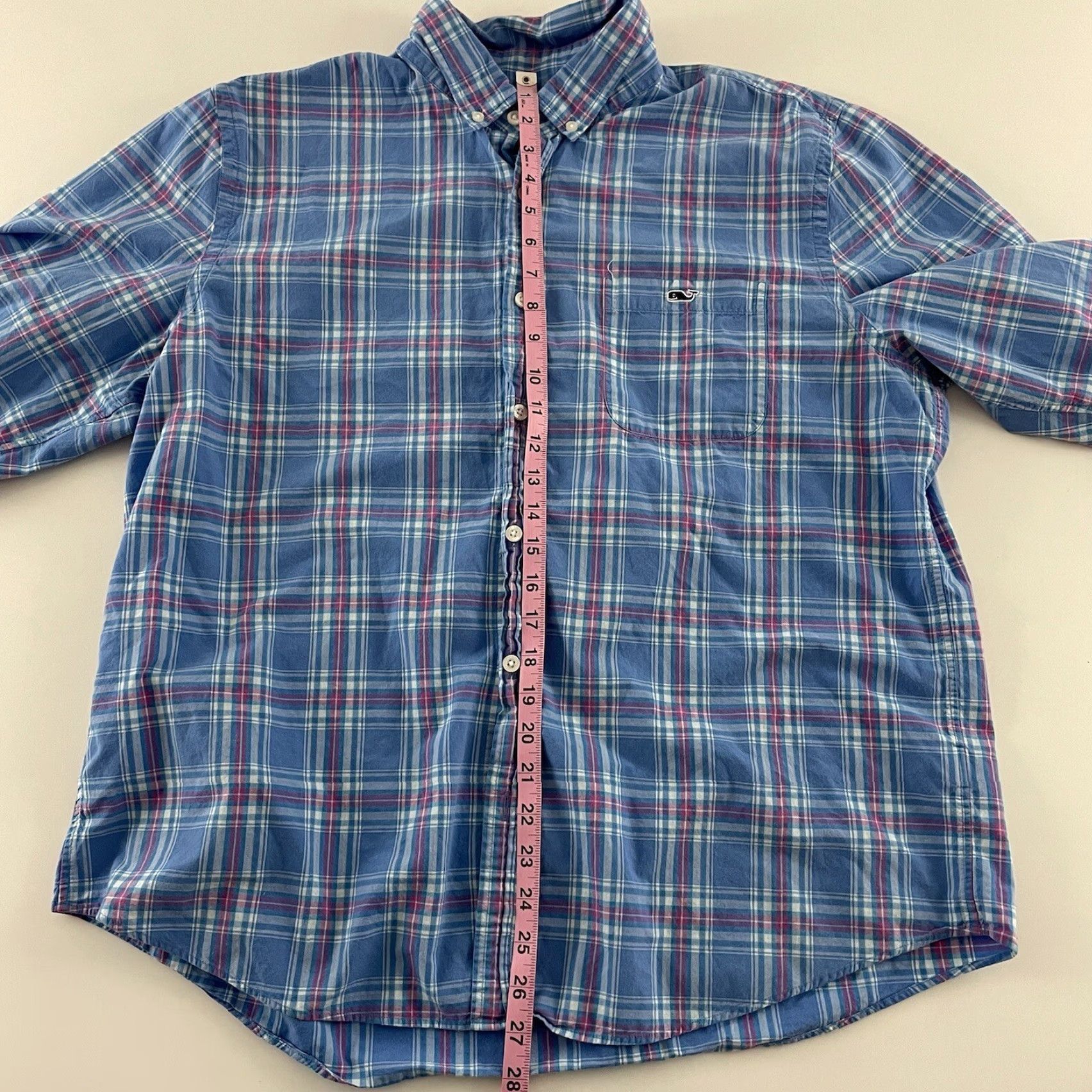 Vineyard Vines Vineyard Vines Slim Tucker Plaid Long Sleeve Button-Up Shirt XL Blue Mens Size US XL / EU 56 / 4 - 5 Thumbnail