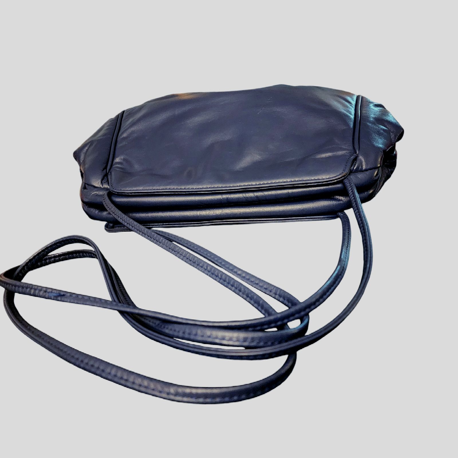 Other Unbranded blue, all leather clutch shoulder bag Size ONE SIZE - 8 Thumbnail