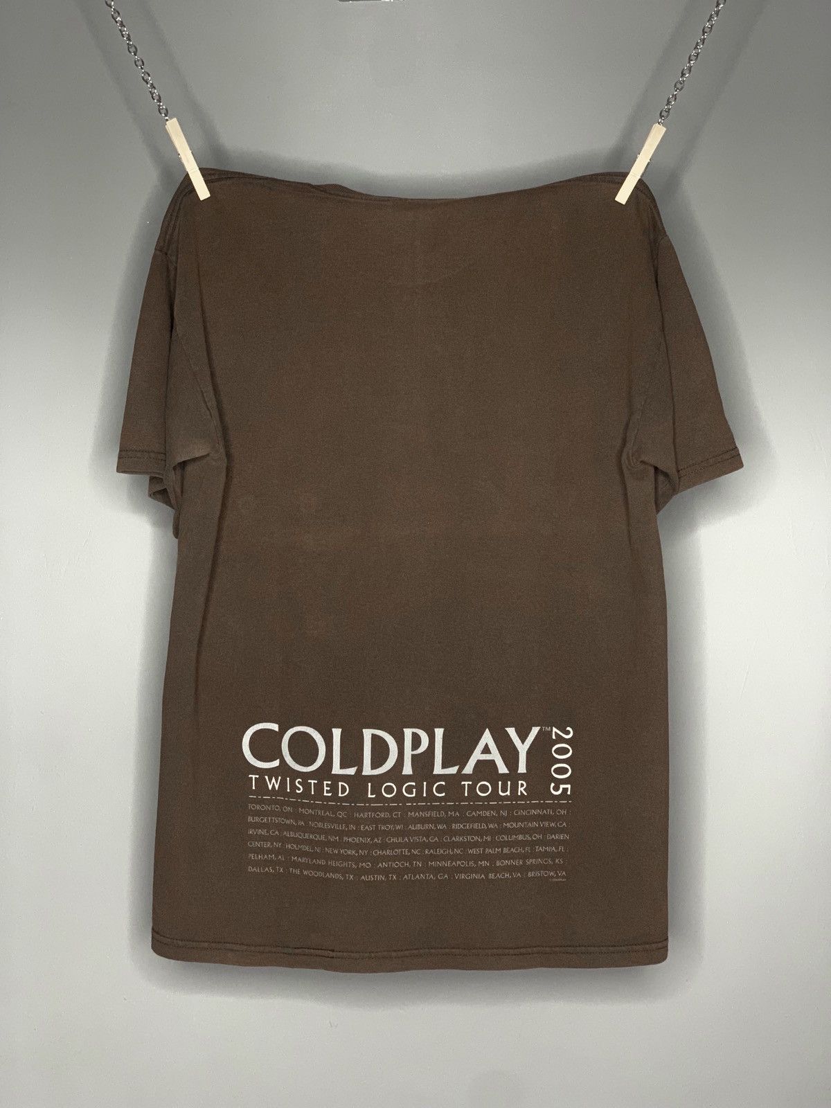 Band Tees × Vintage Coldplay - Twisted Logic Tour 2005 Size US M / EU 48-50 / 2 - 2 Thumbnail