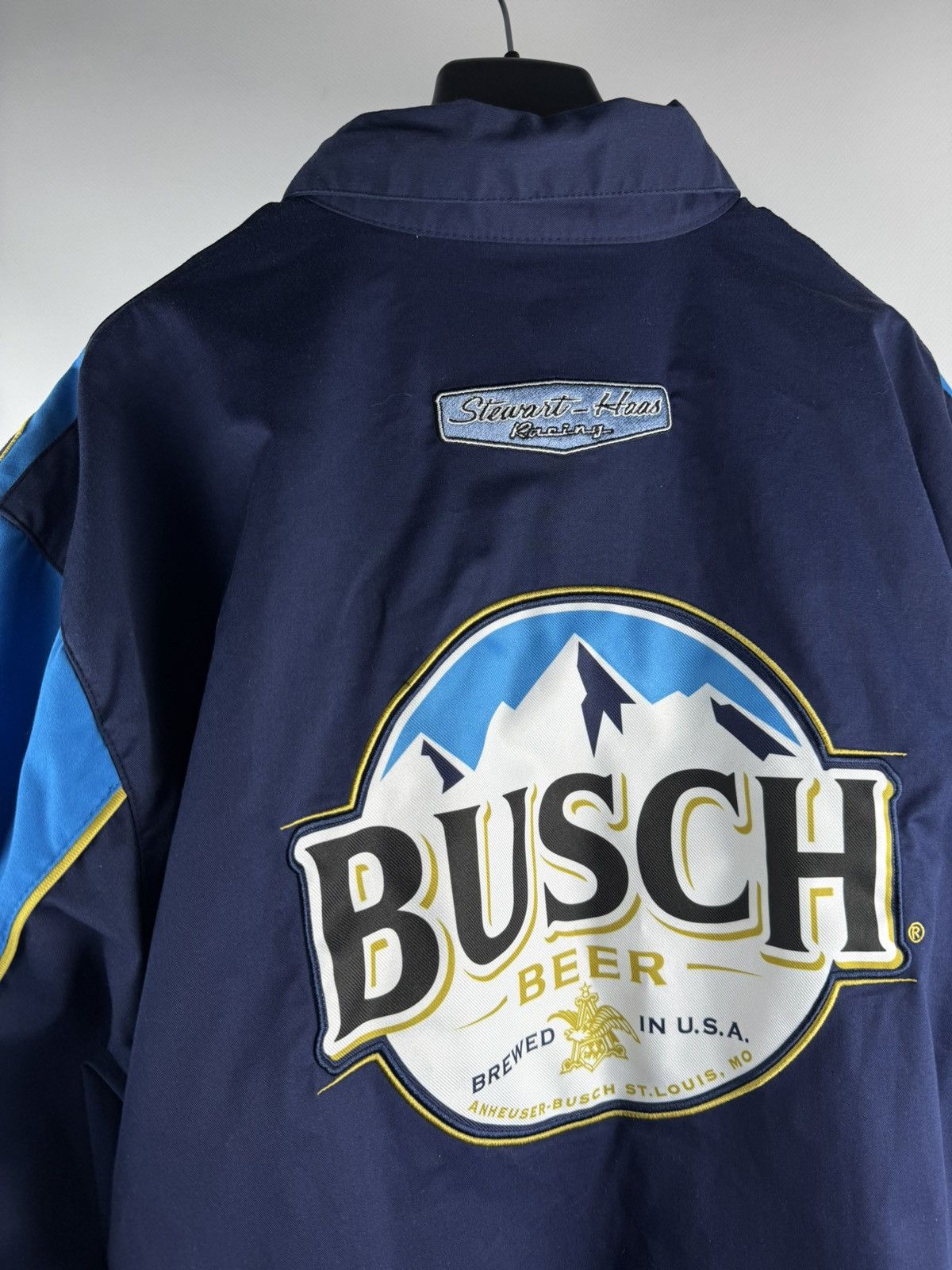 NASCAR NASCAR Kevin Harvick JH Design Navy/Blue Busch Beer Shirt Size US XL / EU 56 / 4 - 10 Thumbnail